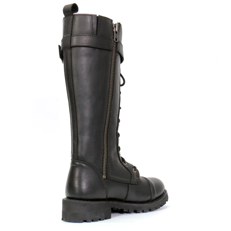 Hot Leathers BTL1007 Ladies Black Knee High Wild Roses Leather Boots 10 Hot Leathers BTL1007 Ladies Black Knee High Wild Roses Leather Boots