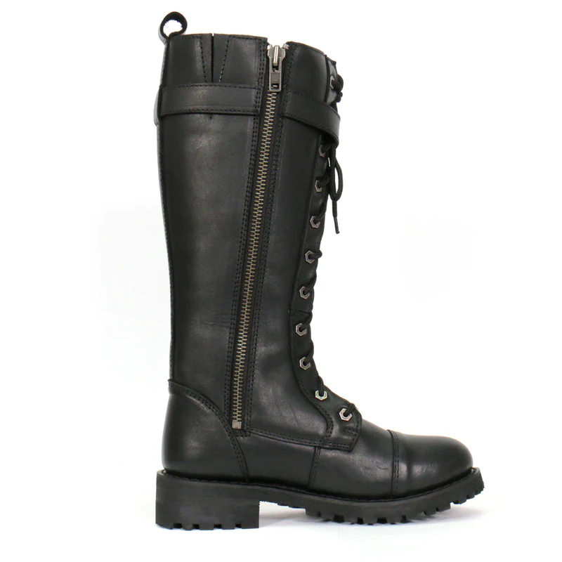 Hot Leathers BTL1007 Ladies Black Knee High Wild Roses Leather Boots 2 Hot Leathers BTL1007 Ladies Black Knee High Wild Roses Leather Boots