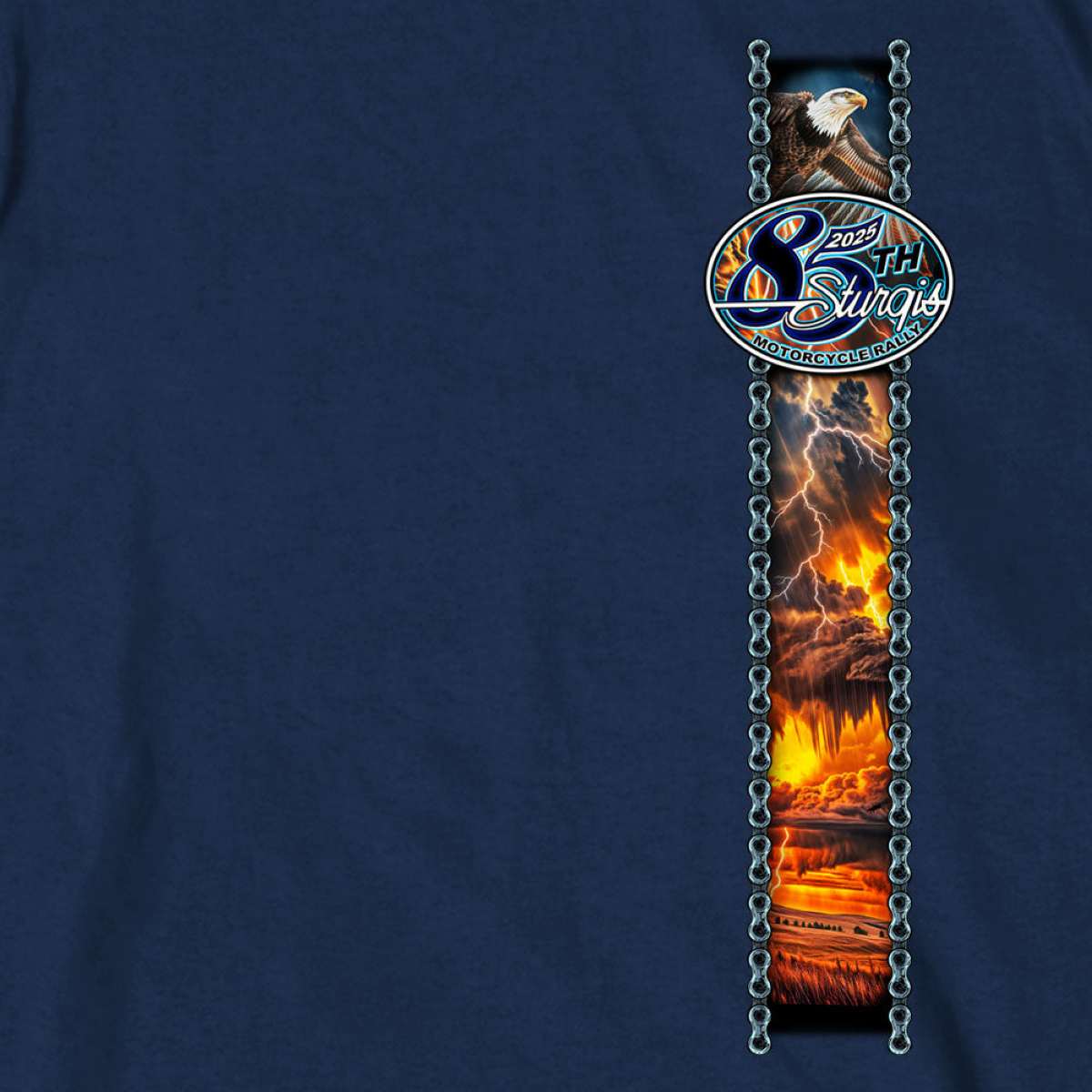 2025 Sturgis Motorcycle Rally American Bison Navy SS T-Shirt SPB1189 4 2025 Sturgis Motorcycle Rally American Bison Navy SS T-Shirt SPB1189