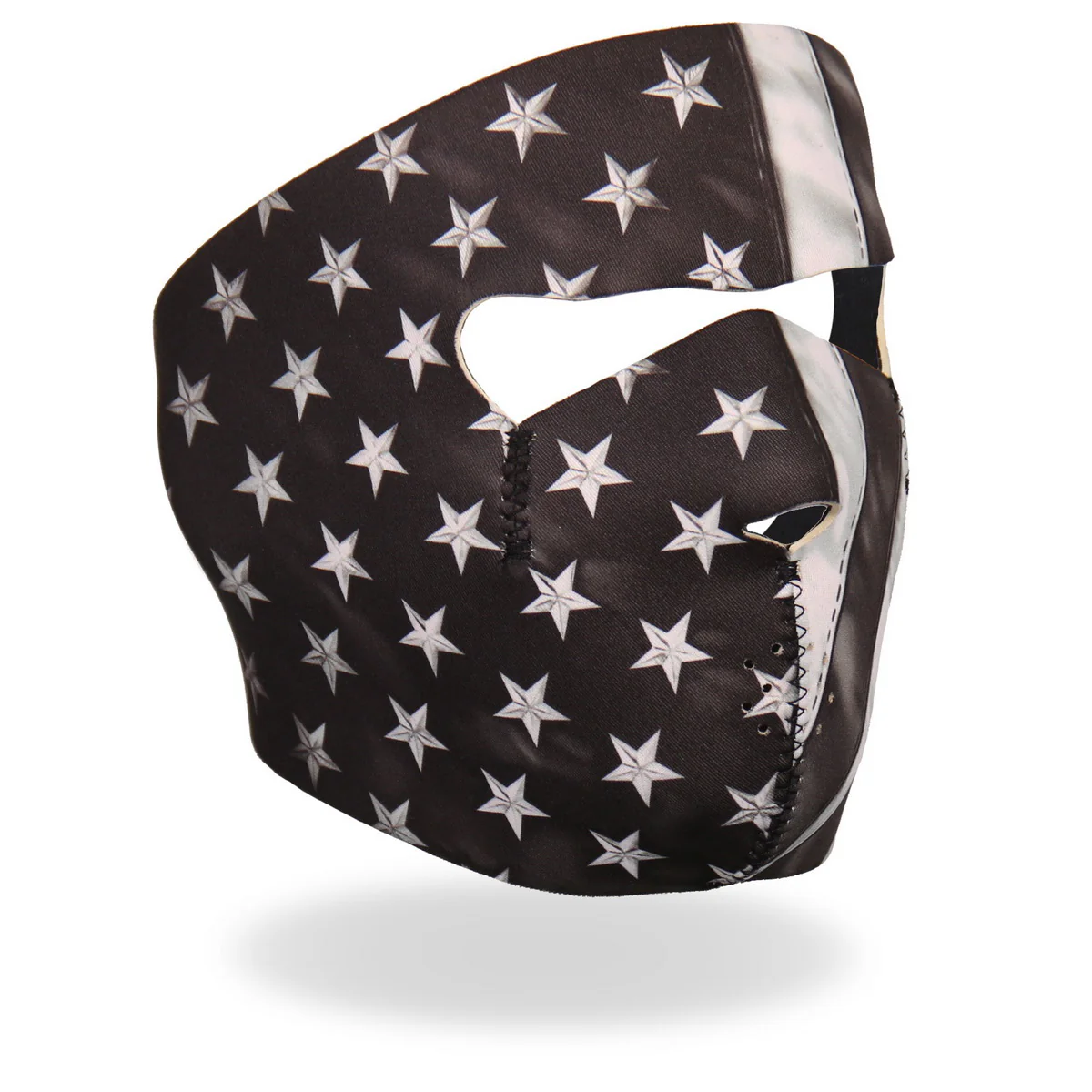 Hot Leathers FMA1032 Black and White Face Mask 1 Hot Leathers FMA1032 Black and White Face Mask