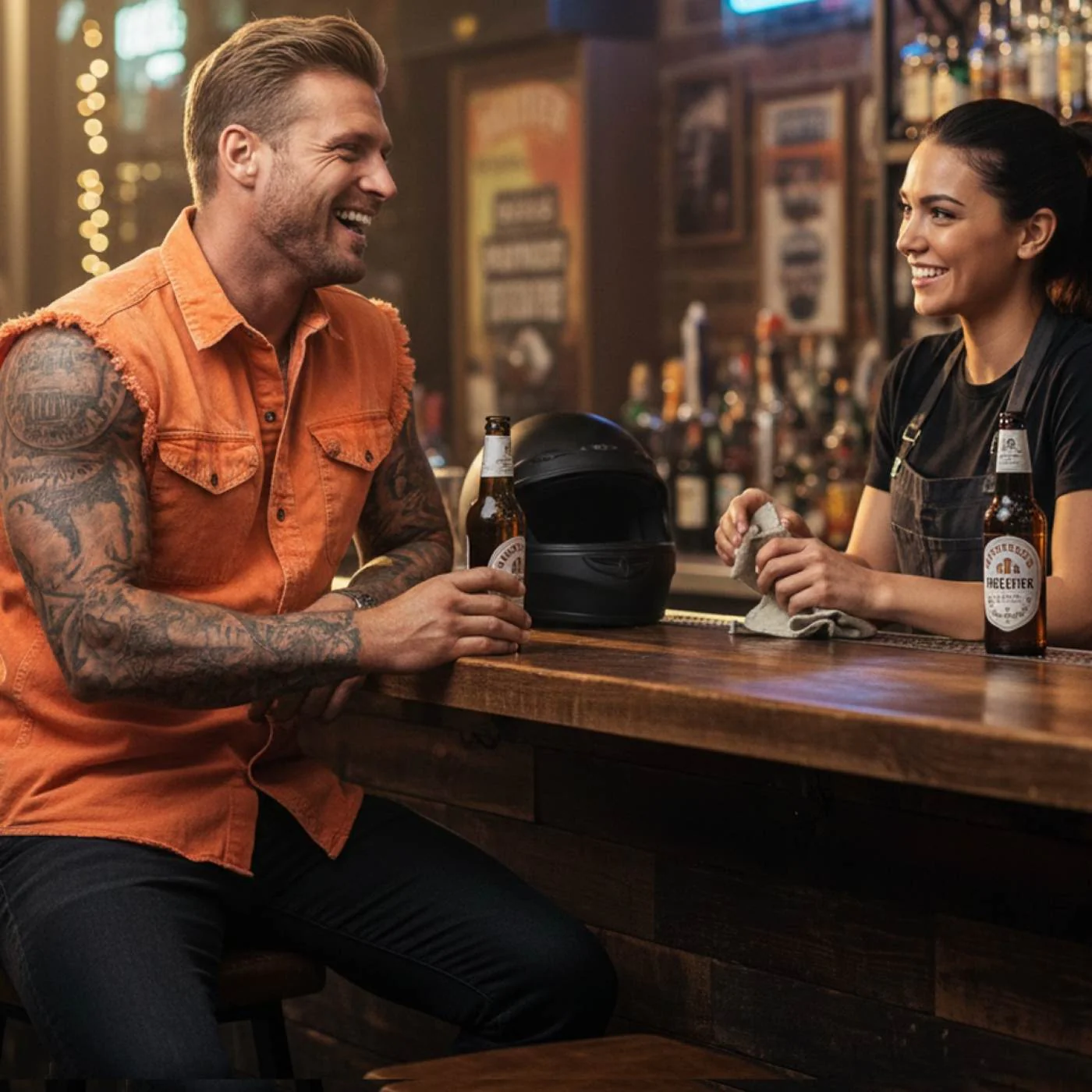 Milwaukee Leather MDM11682 Men’s Classic Orange/Beige Button-Down Cut Off Frayed Sleeveless Casual Shirt 6 Milwaukee Leather MDM11682 Men’s Classic Orange/Beige Button-Down Cut Off Frayed Sleeveless Casual Shirt