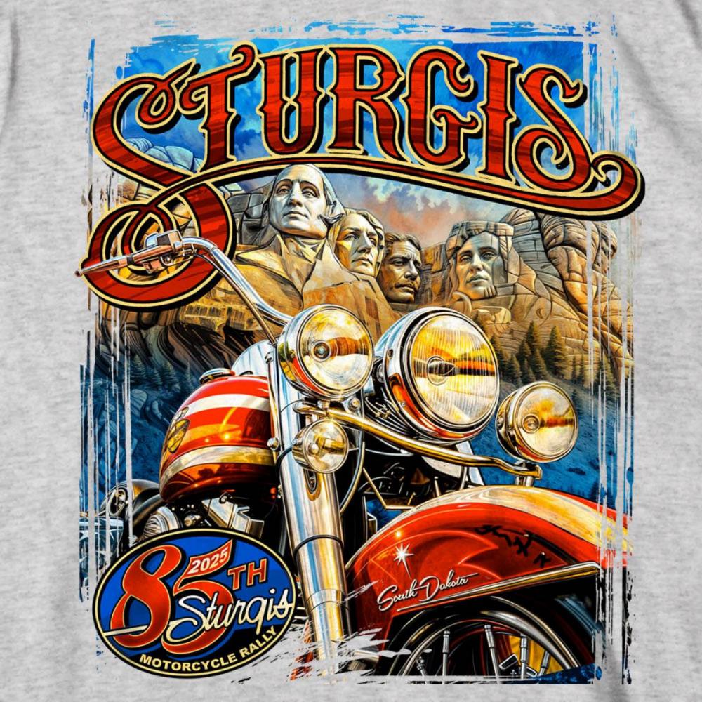2025 Sturgis Motorcycle Rally Rushmore Ash Men's T-Shirt 5 2025 Sturgis Motorcycle Rally Rushmore Ash Men's T-Shirt