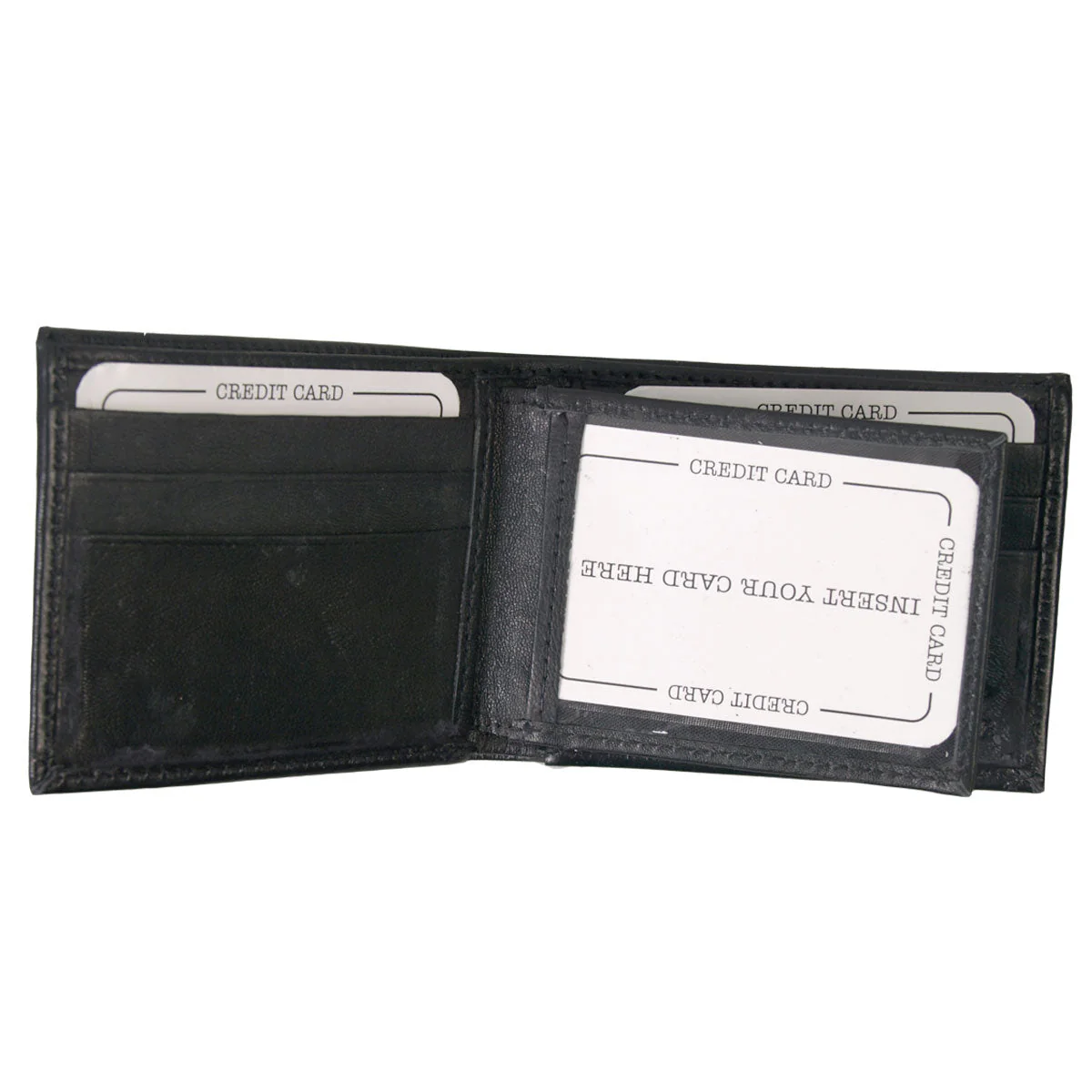 Hot Leathers Leather Bi-Fold Wallet 2 Hot Leathers Leather Bi-Fold Wallet