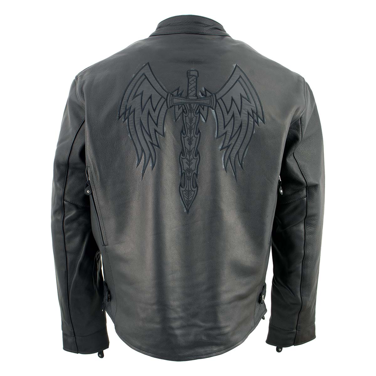 Milwaukee Leather ML2056 Men's 'Cross Sword’ Leather Moto Jacket 2 Milwaukee Leather ML2056 Men's 'Cross Sword’ Leather Moto Jacket