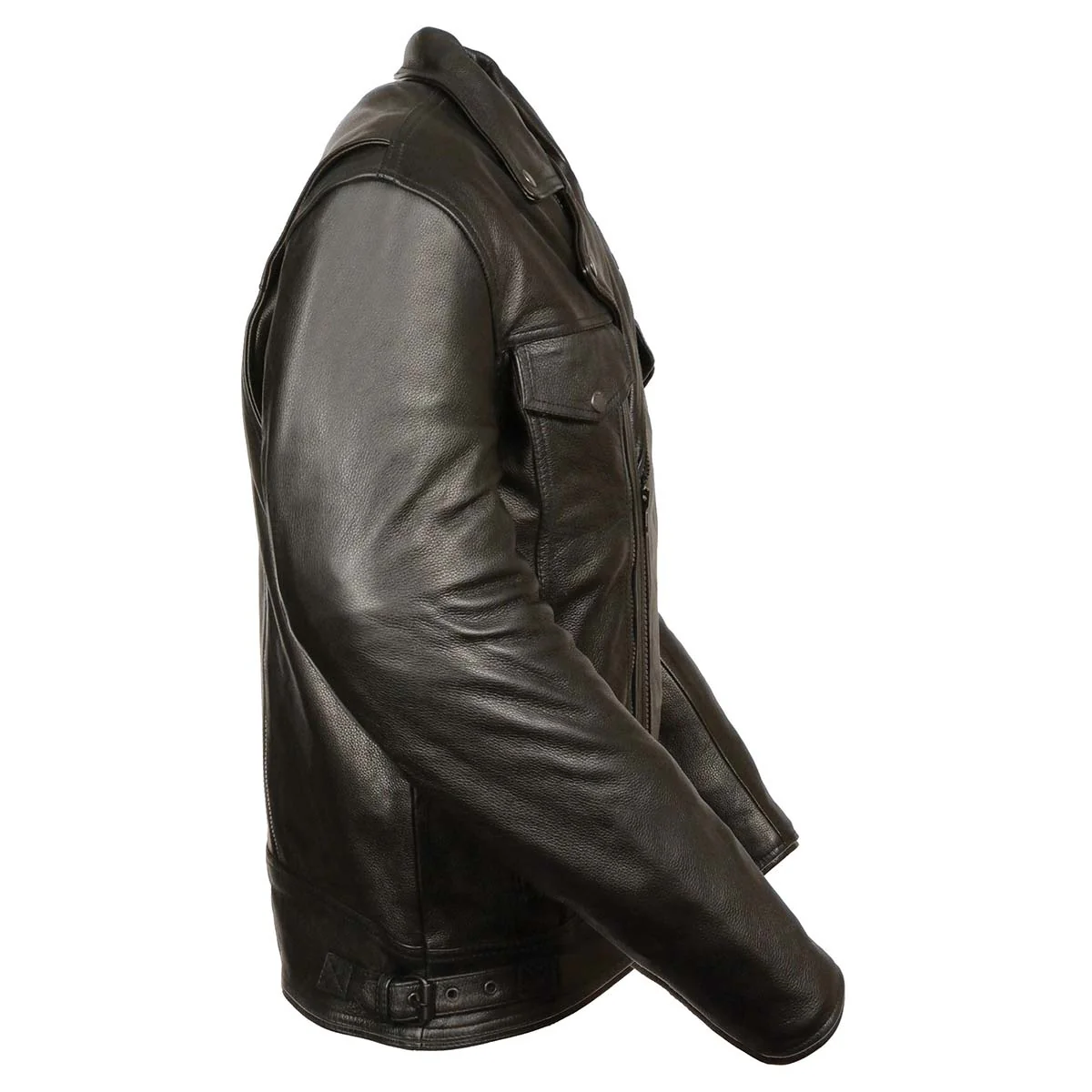Leather King SH1018 Men's ‘Pistol Pete’ Motorcycle Jacket with Utility Pocket 2 Leather King SH1018 Men's ‘Pistol Pete’ Motorcycle Jacket with Utility Pocket