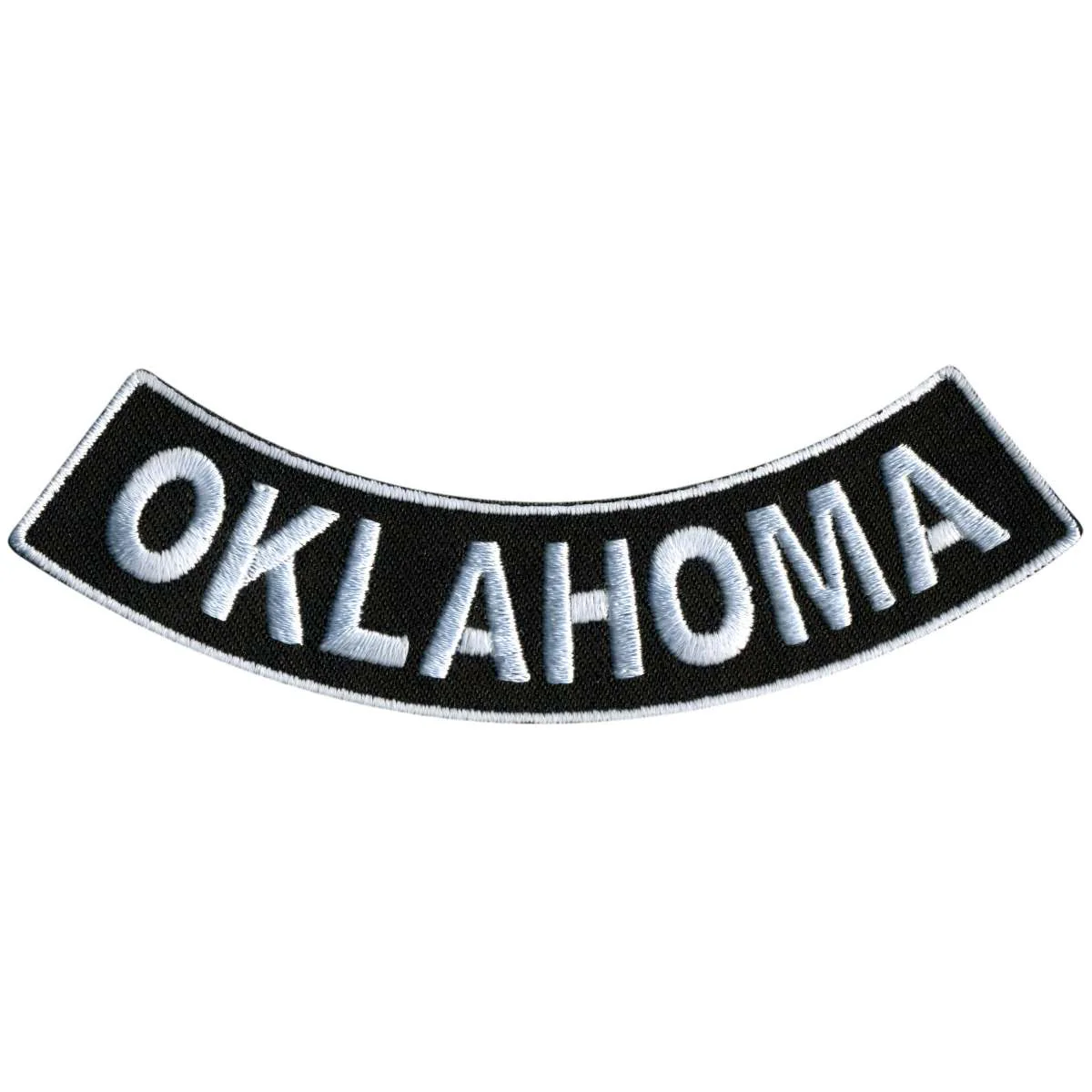 Hot Leathers Oklahoma 4” X 1” Bottom Rocker Patch PPM5072 1 Hot Leathers Oklahoma 4” X 1” Bottom Rocker Patch PPM5072