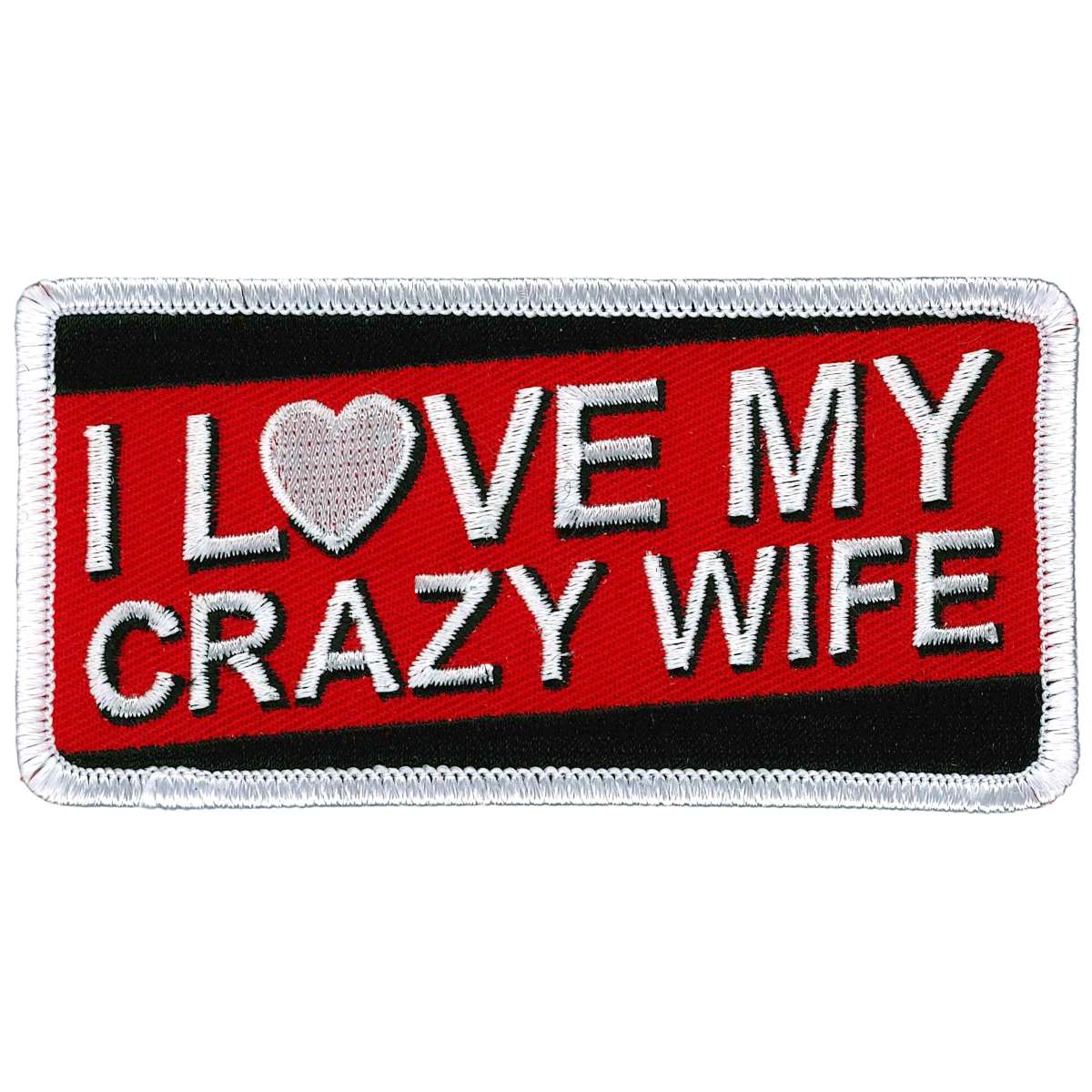 Hot Leathers I Love My Crazy Wife Patch PPL9920 1 Hot Leathers I Love My Crazy Wife Patch PPL9920