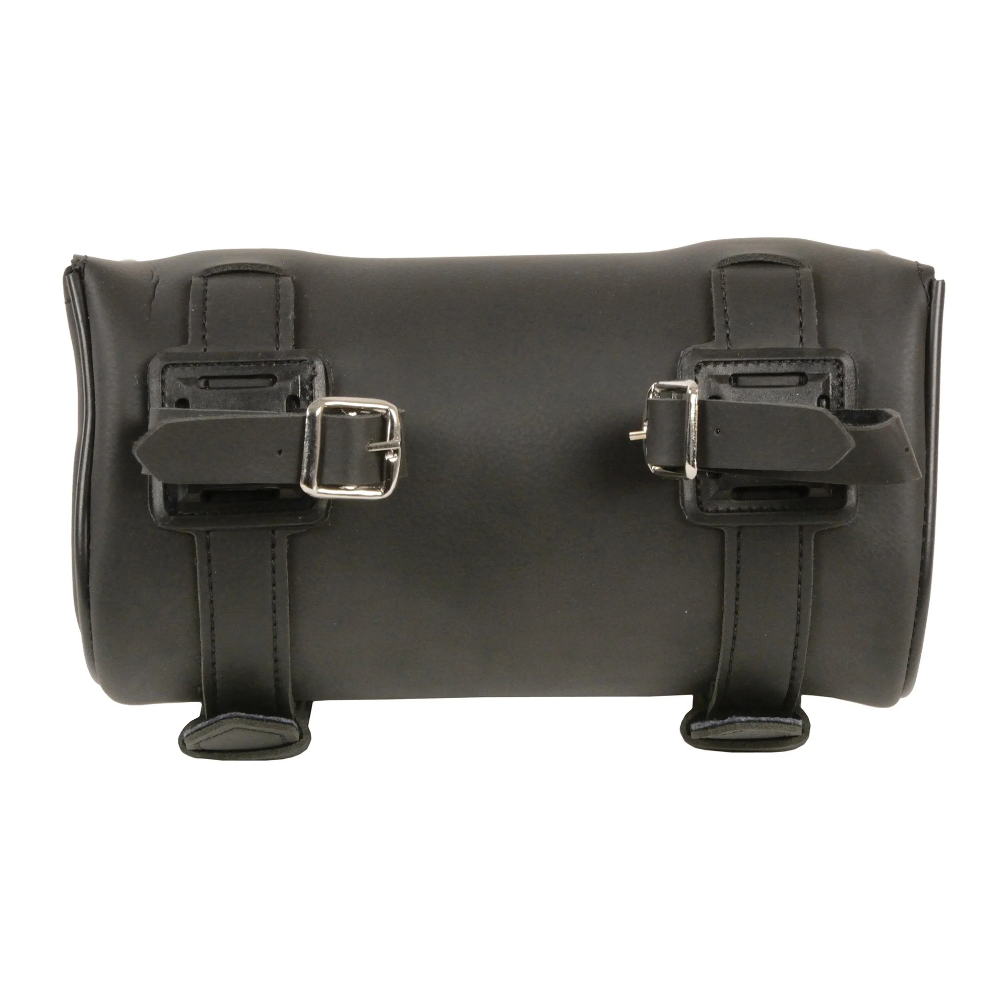 Milwaukee Leather SH62603 Black PVC Double Strap Studded Motorcycle Tool Bag 2 Milwaukee Leather SH62603 Black PVC Double Strap Studded Motorcycle Tool Bag