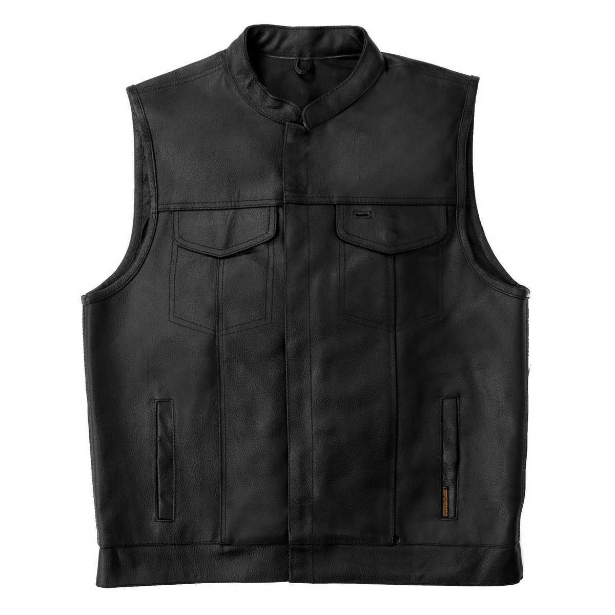Hot Leathers VSM1039 Men's Black 'Conceal and Carry' Club Leather Vest 10 Hot Leathers VSM1039 Men's Black 'Conceal and Carry' Club Leather Vest