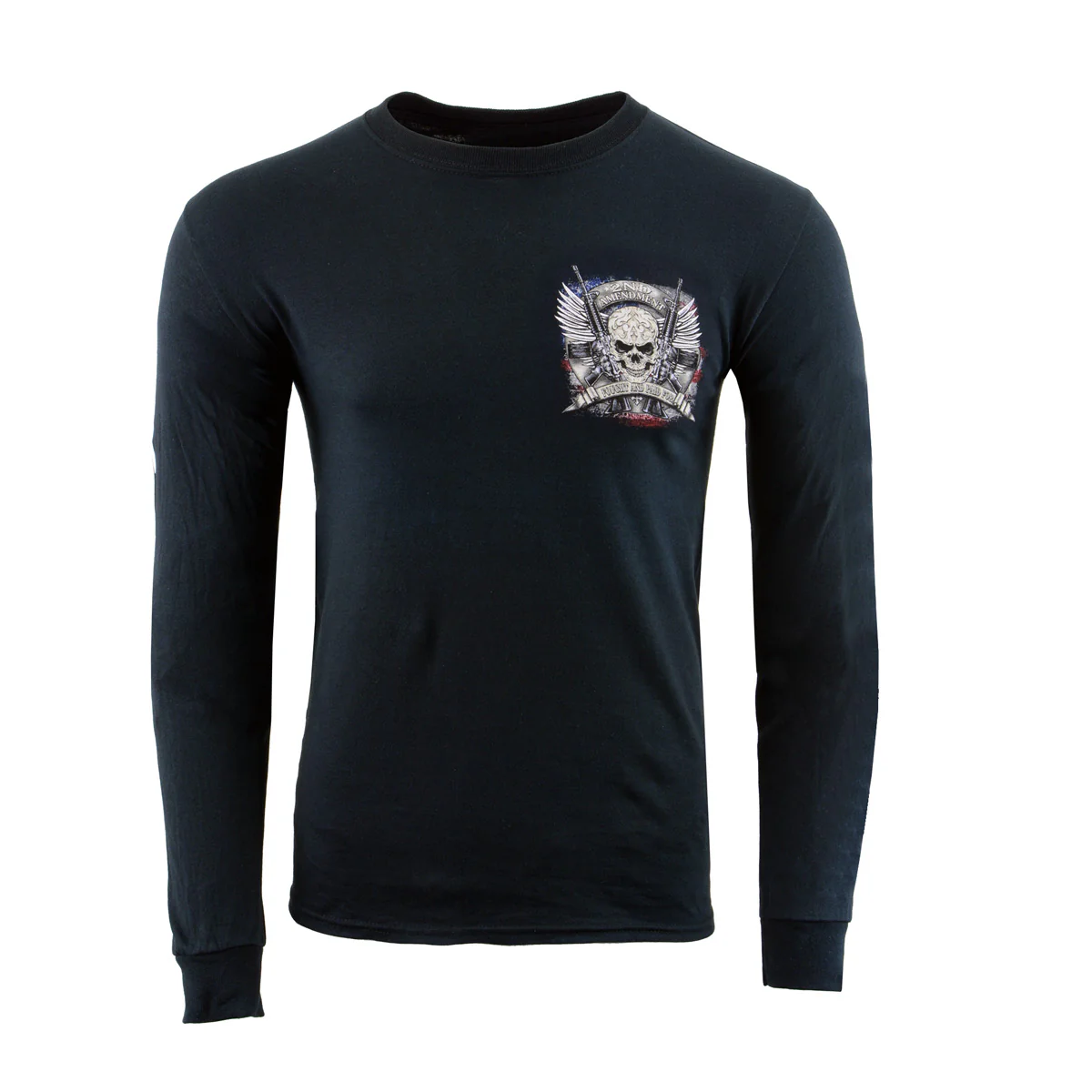 Milwaukee Leather BCC117000 Men's Black '2nd Amendment' Long Sleeve T-Shirt 3 Milwaukee Leather BCC117000 Men's Black '2nd Amendment' Long Sleeve T-Shirt