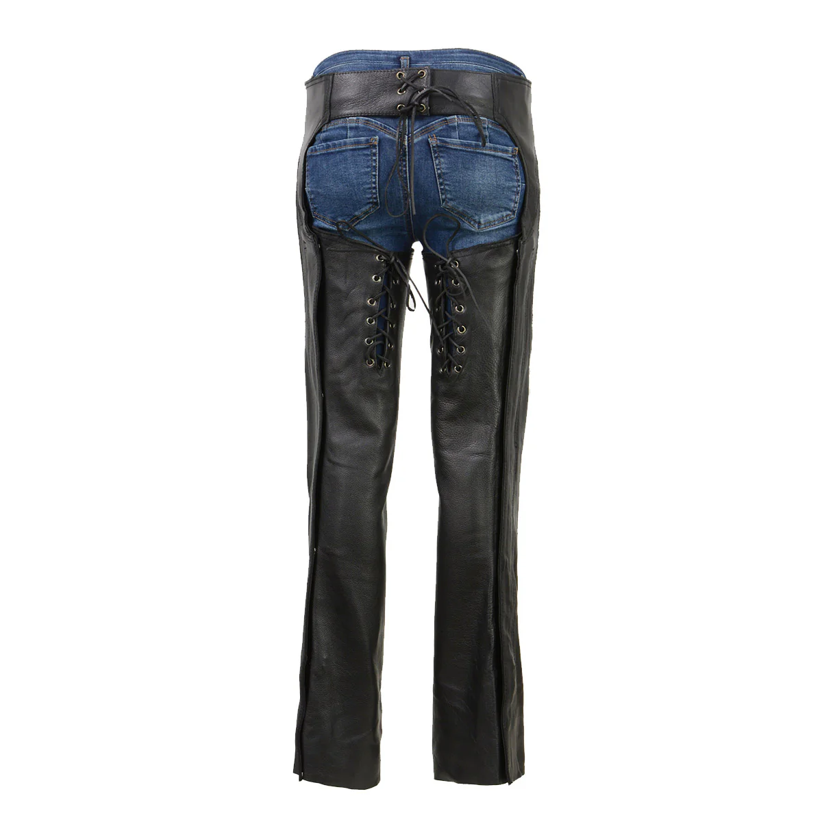 Milwaukee Leather Chaps for Women Black Low-Rise Waist- Front Double Buckle Rivet Detailing Motorcycle Chap- ML1186 7 Milwaukee Leather Chaps for Women Black Low-Rise Waist- Front Double Buckle Rivet Detailing Motorcycle Chap- ML1186