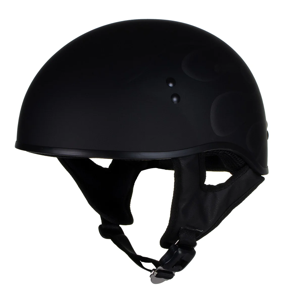 Hot Leathers HLT68 Type-1 Flat Black Flames Motorcycle DOT Approved Skull Cap Half Helmet 8 Hot Leathers HLT68 Type-1 Flat Black Flames Motorcycle DOT Approved Skull Cap Half Helmet