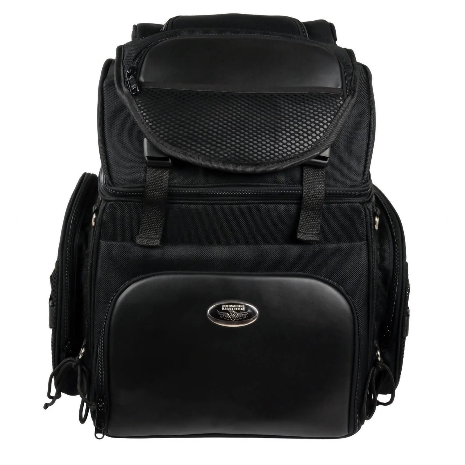 Milwaukee Leather SH689 Large Black Textile Waterproof Touring Motorcycle Sissy Bar Bag 4 Milwaukee Leather SH689 Large Black Textile Waterproof Touring Motorcycle Sissy Bar Bag