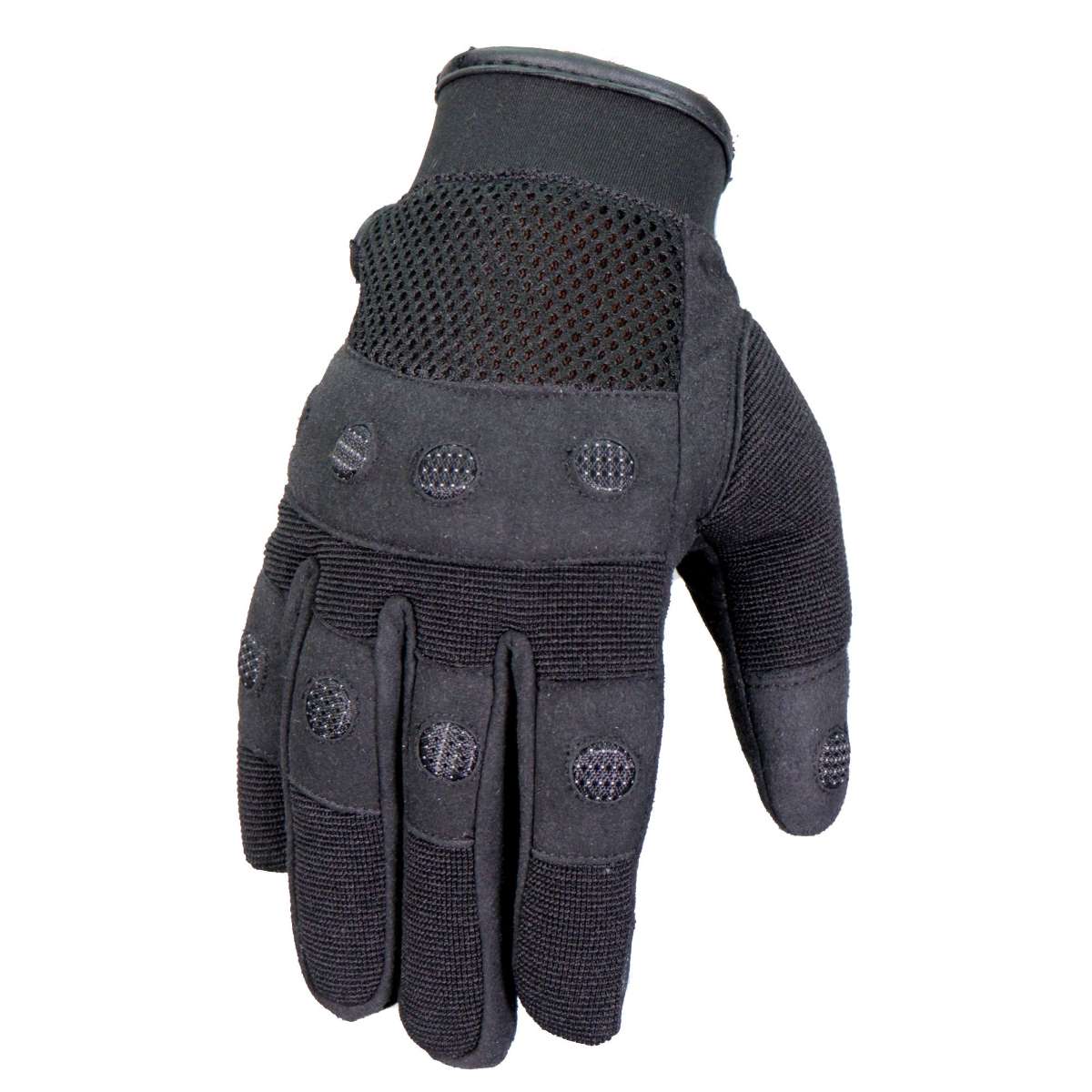 Hot Leathers Textile Padded Knuckle Mechanic Gloves GVM2101 1 Hot Leathers Textile Padded Knuckle Mechanic Gloves GVM2101