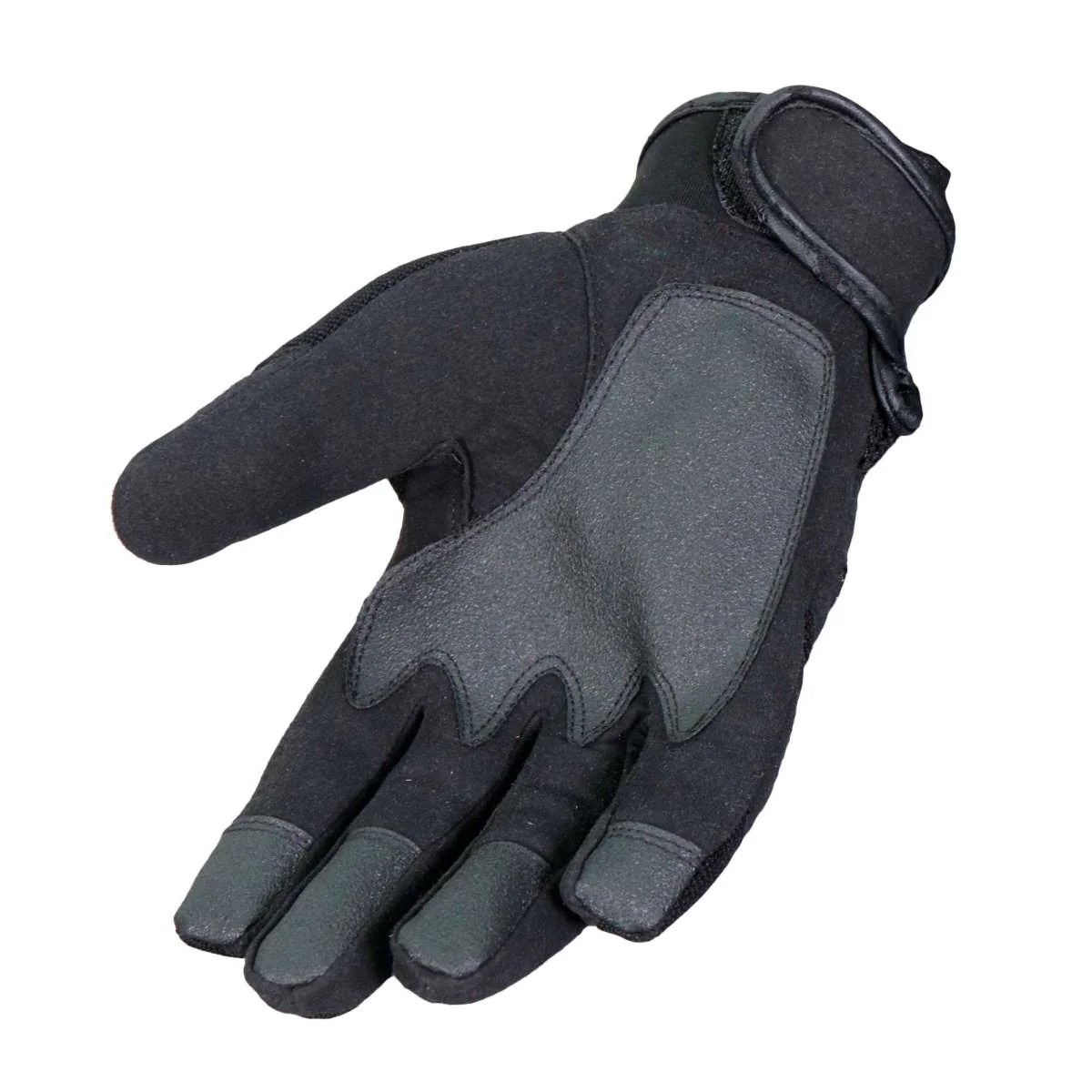 Hot Leathers Textile Padded Knuckle Mechanic Gloves GVM2101 2 Hot Leathers Textile Padded Knuckle Mechanic Gloves GVM2101