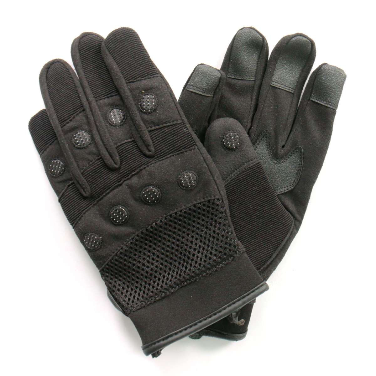 Hot Leathers Textile Padded Knuckle Mechanic Gloves GVM2101 4 Hot Leathers Textile Padded Knuckle Mechanic Gloves GVM2101