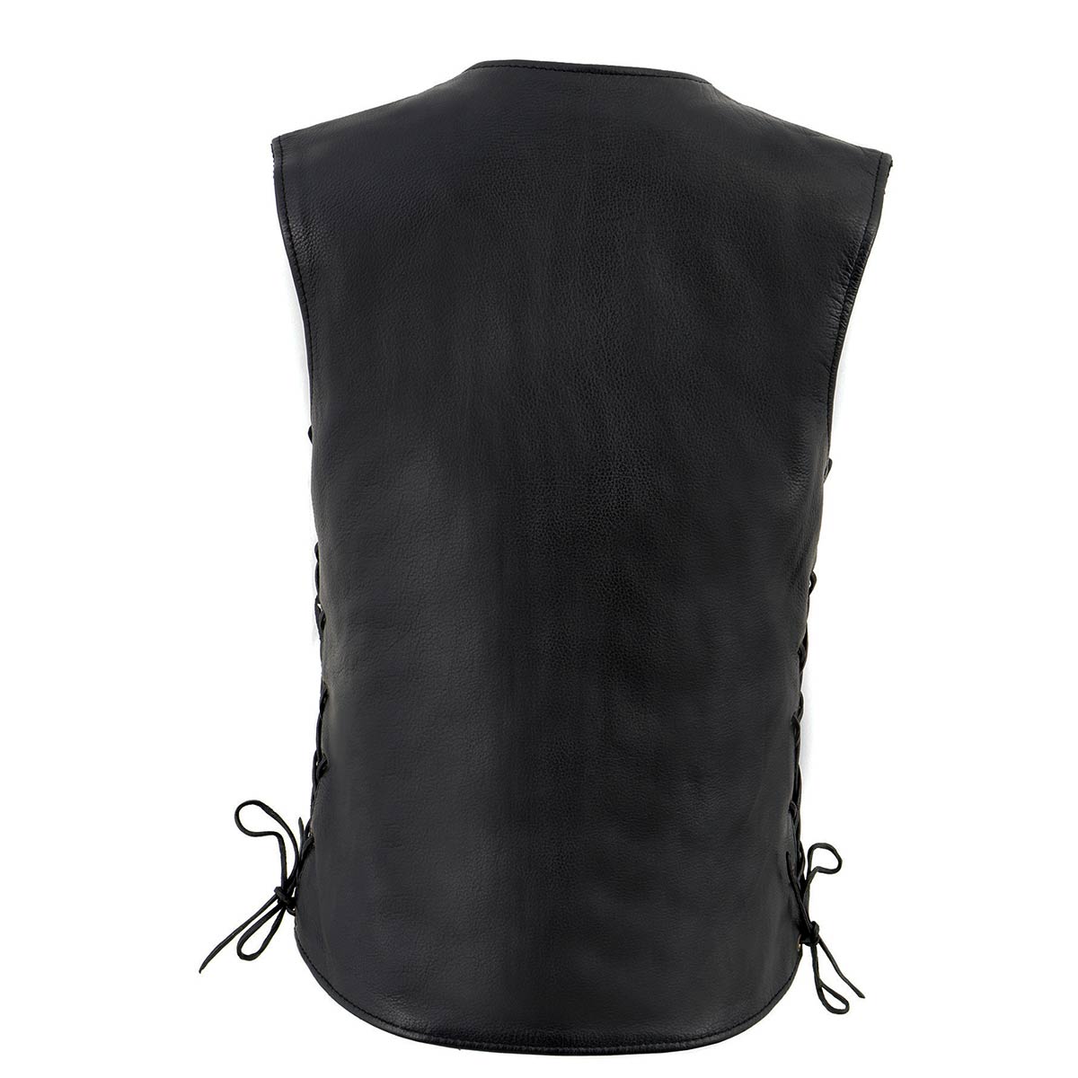 Milwaukee Leather LKL4700 Women's Black Premium Leather Side Laced Motorcycle Biker Riders Vest w/ Snap Closure 6 Milwaukee Leather LKL4700 Women's Black Premium Leather Side Laced Motorcycle Biker Riders Vest w/ Snap Closure