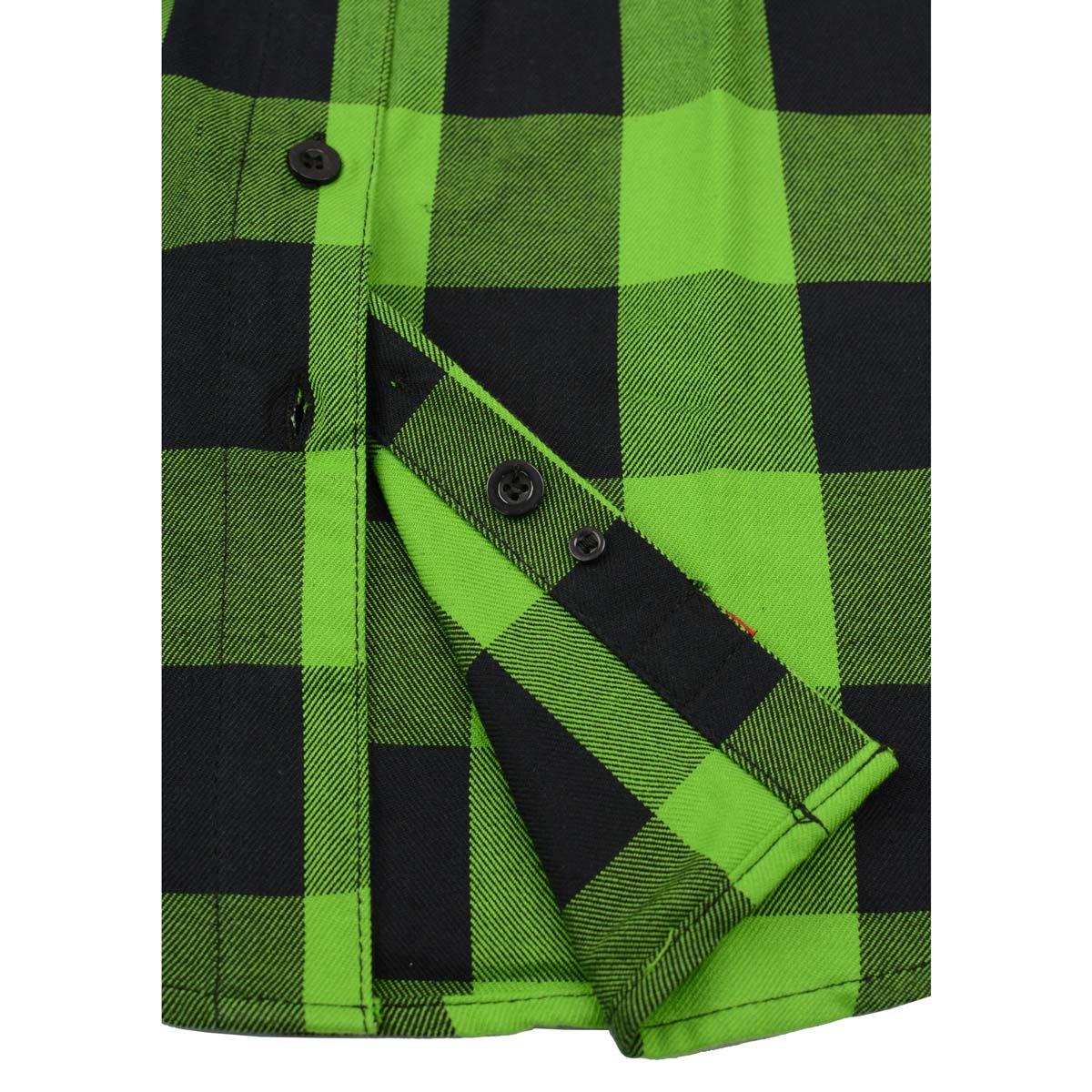 Milwaukee Leather MNG21606 Women's Lime Green and Black Long Sleeve Cotton Casual Flannel Shirt 14 Milwaukee Leather MNG21606 Women's Lime Green and Black Long Sleeve Cotton Casual Flannel Shirt