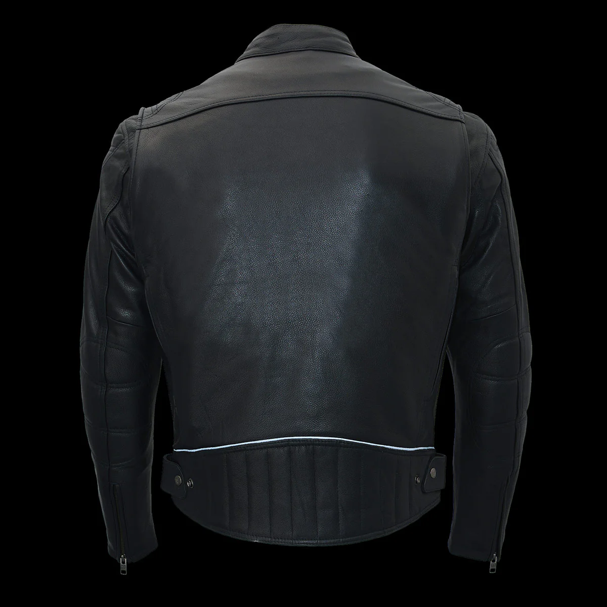 Milwaukee Leather MLM1560 Men's Black Long Body and Vented Motorcycle Leather Jacket 5 Milwaukee Leather MLM1560 Men's Black Long Body and Vented Motorcycle Leather Jacket
