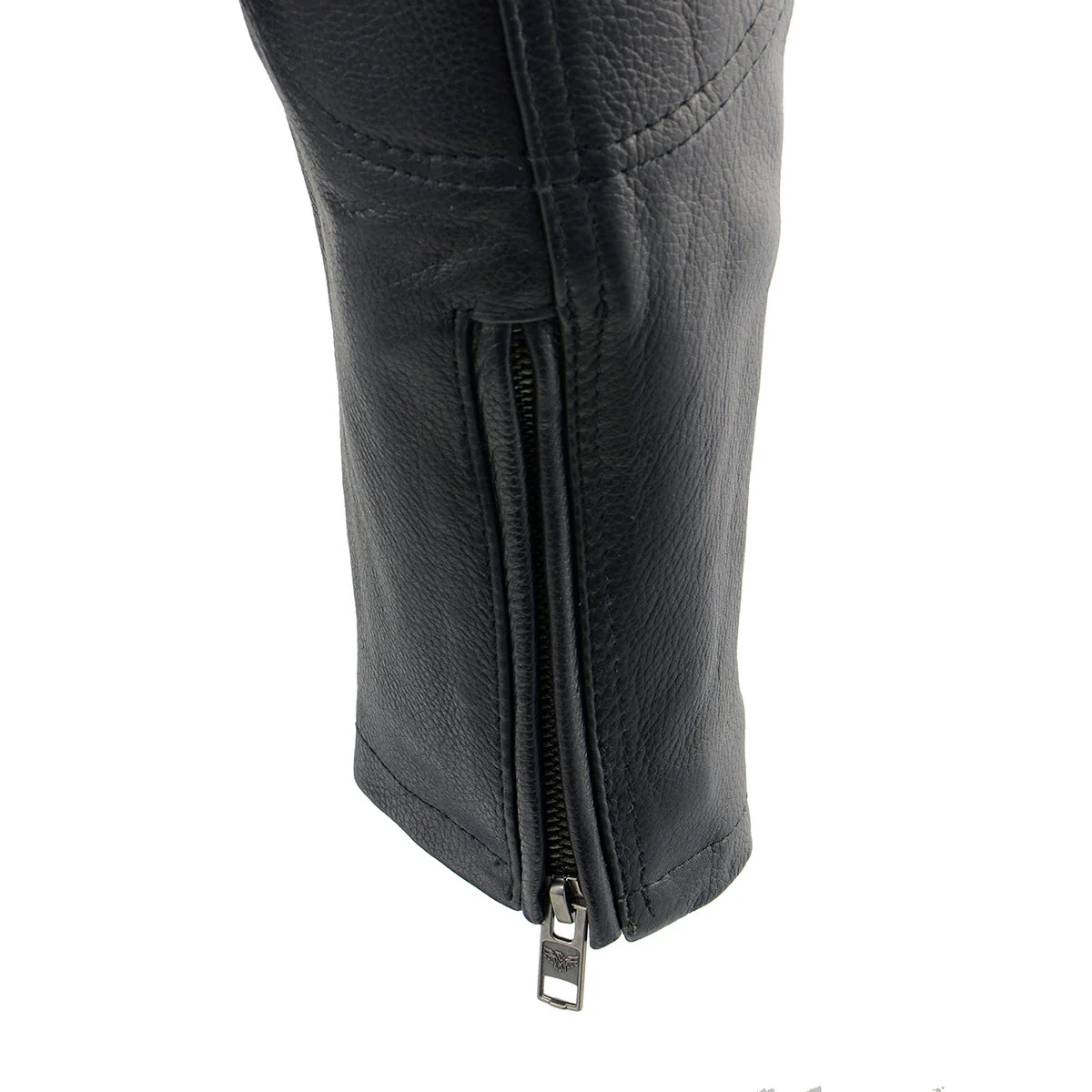 Milwaukee Leather MLM1560 Men's Black Long Body and Vented Motorcycle Leather Jacket 9 Milwaukee Leather MLM1560 Men's Black Long Body and Vented Motorcycle Leather Jacket