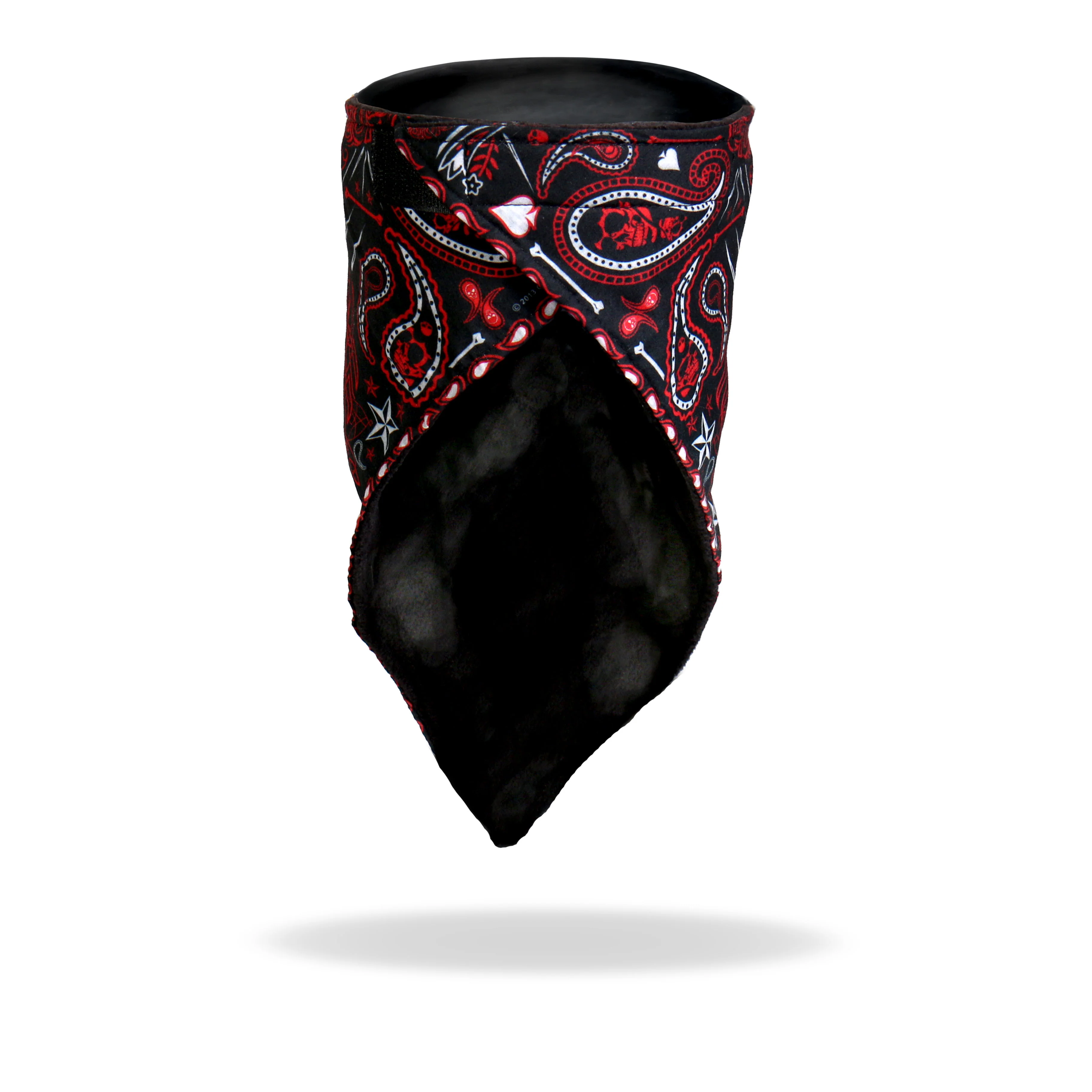 Hot Leathers FWC1004 Red Paisley Face Wrap Neck Warmer 5 Hot Leathers FWC1004 Red Paisley Face Wrap Neck Warmer