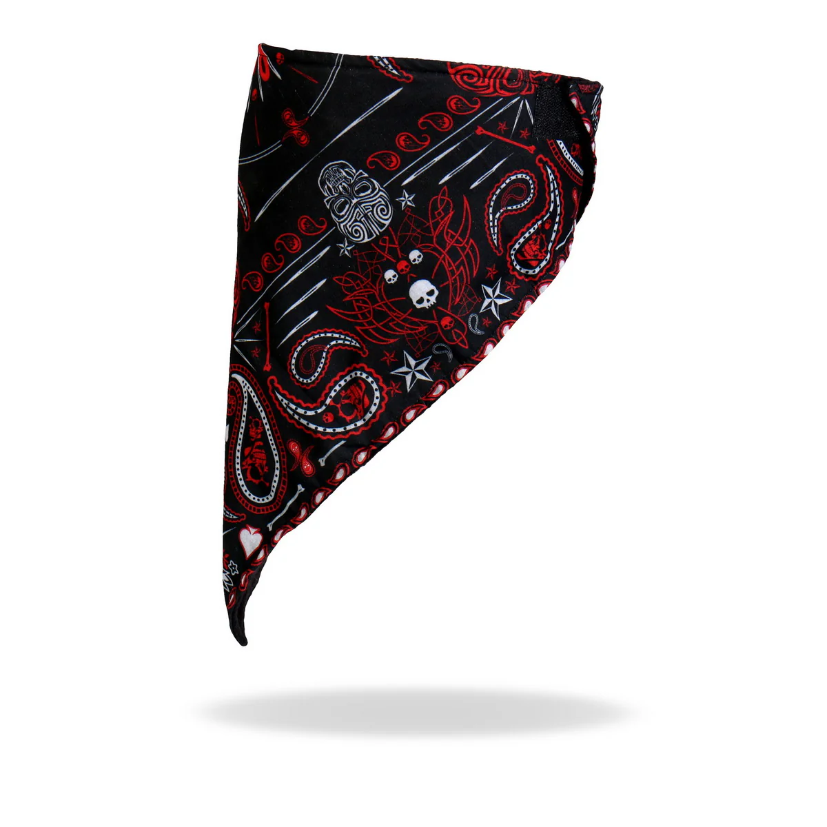 Hot Leathers FWC1004 Red Paisley Face Wrap Neck Warmer 6 Hot Leathers FWC1004 Red Paisley Face Wrap Neck Warmer