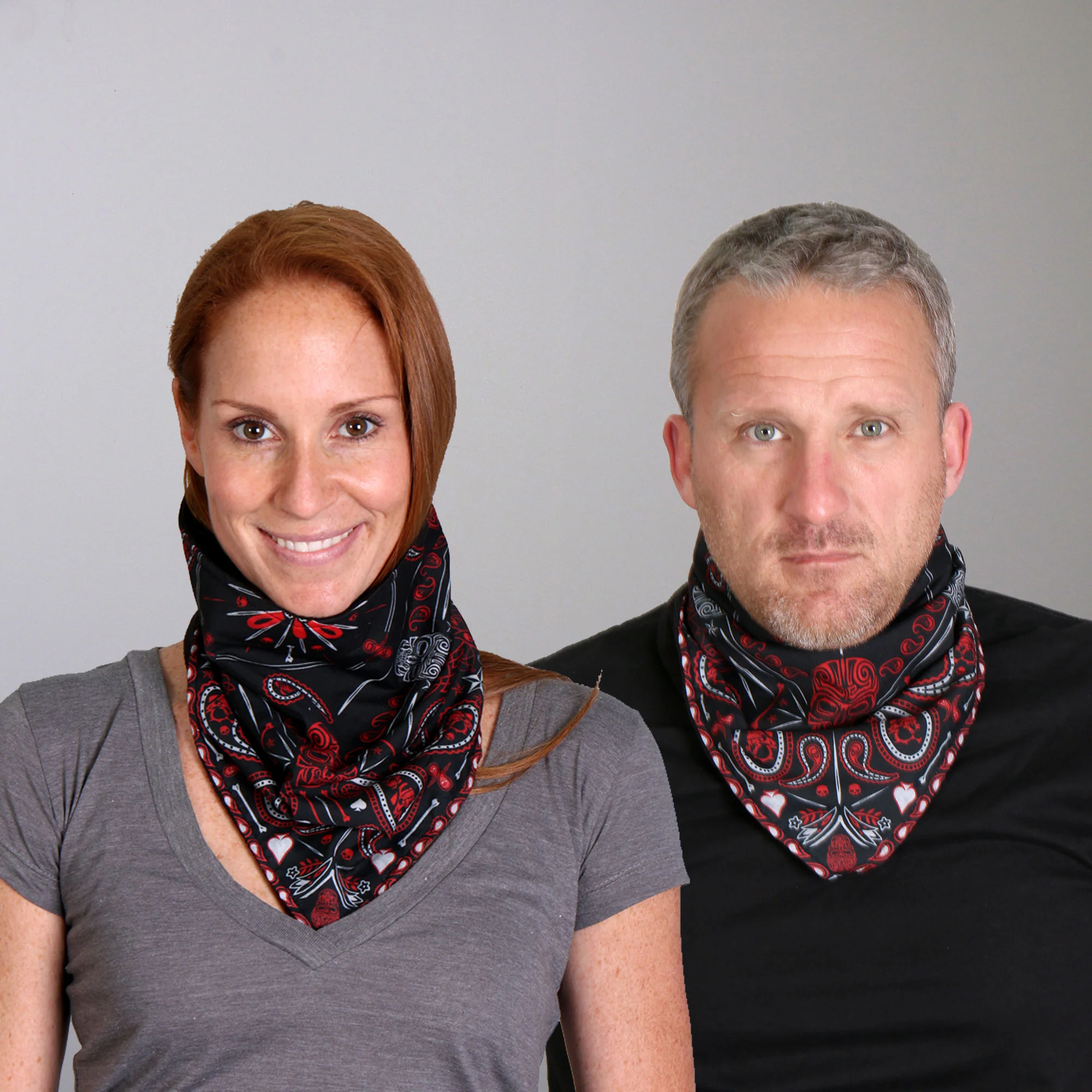 Hot Leathers FWC1004 Red Paisley Face Wrap Neck Warmer 7 Hot Leathers FWC1004 Red Paisley Face Wrap Neck Warmer