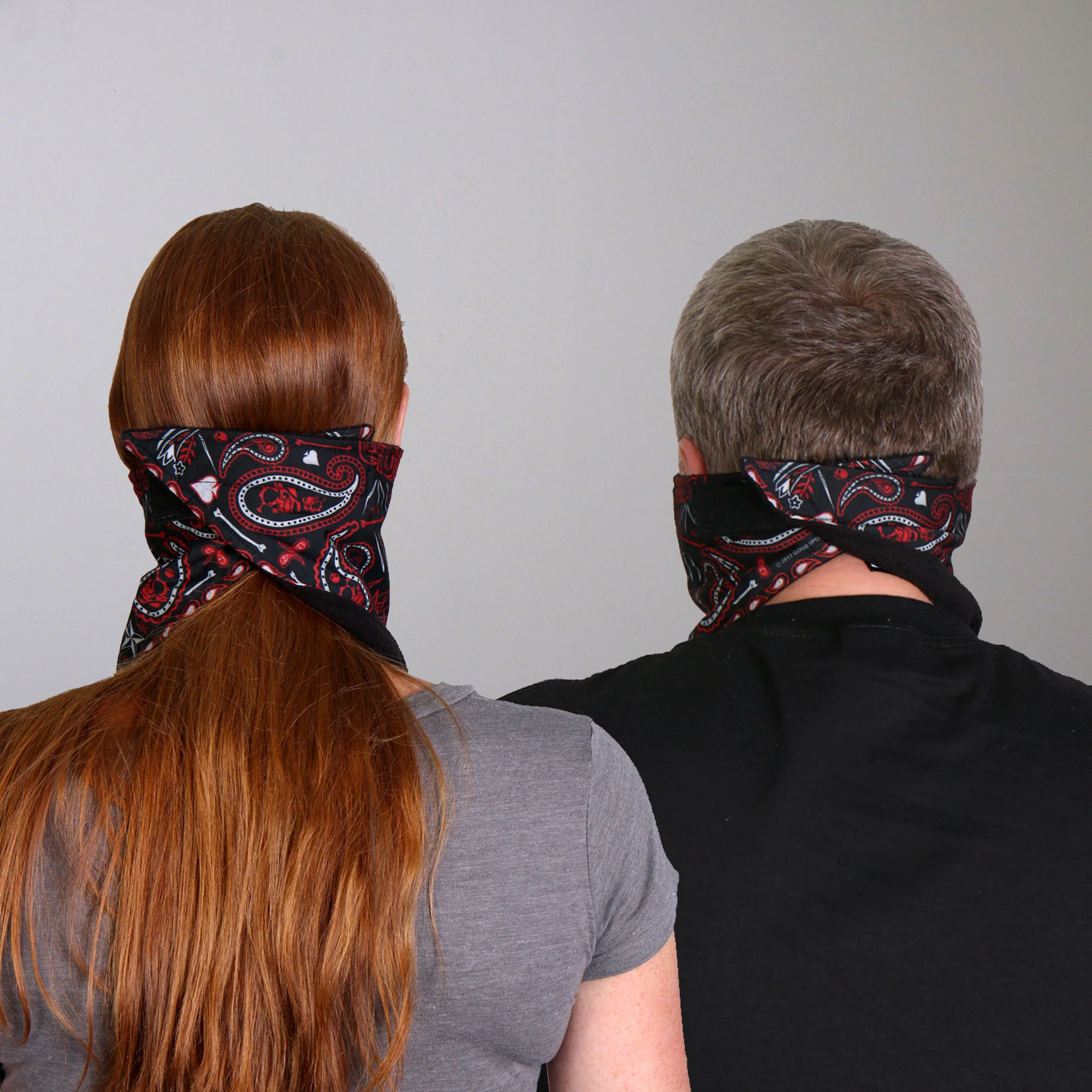 Hot Leathers FWC1004 Red Paisley Face Wrap Neck Warmer 8 Hot Leathers FWC1004 Red Paisley Face Wrap Neck Warmer