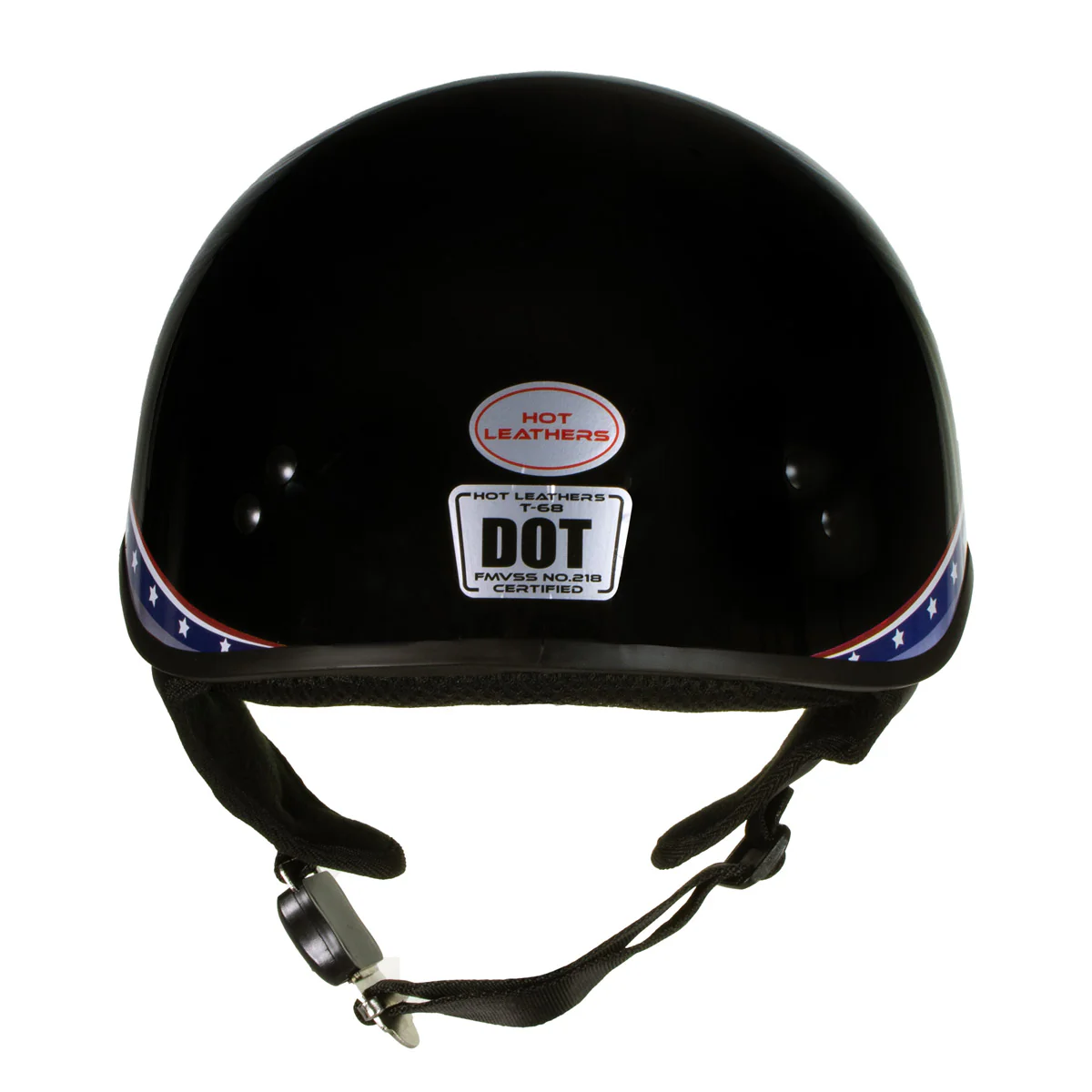 Hot Leathers HLT68 Eagle Black Advanced DOT Approved Motorcycle Skull Cap Half Helmet Biker 2 Hot Leathers HLT68 Eagle Black Advanced DOT Approved Motorcycle Skull Cap Half Helmet Biker