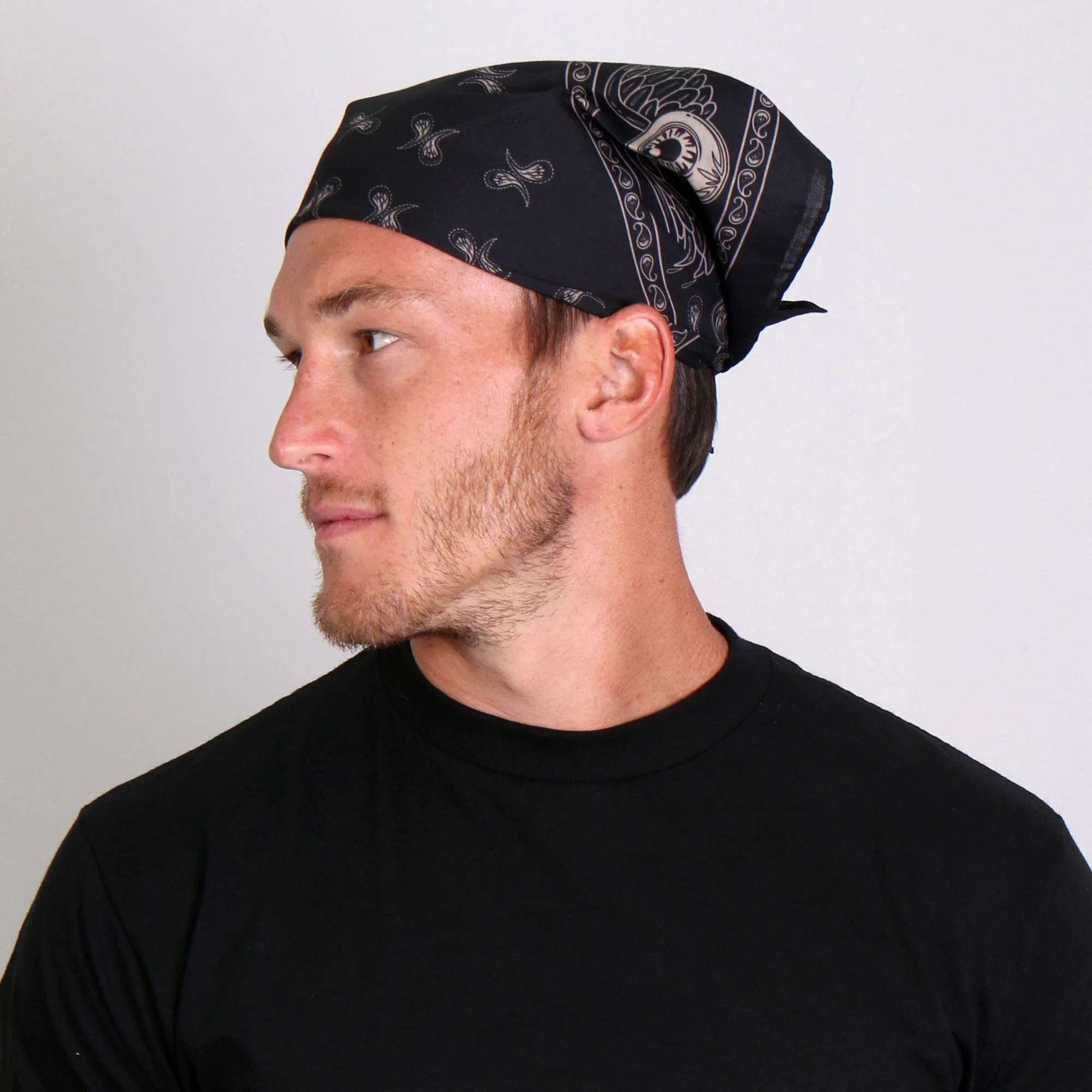 Hot Leathers BAB1060 Flying Eyeball Paisley Bandana 2 Hot Leathers BAB1060 Flying Eyeball Paisley Bandana