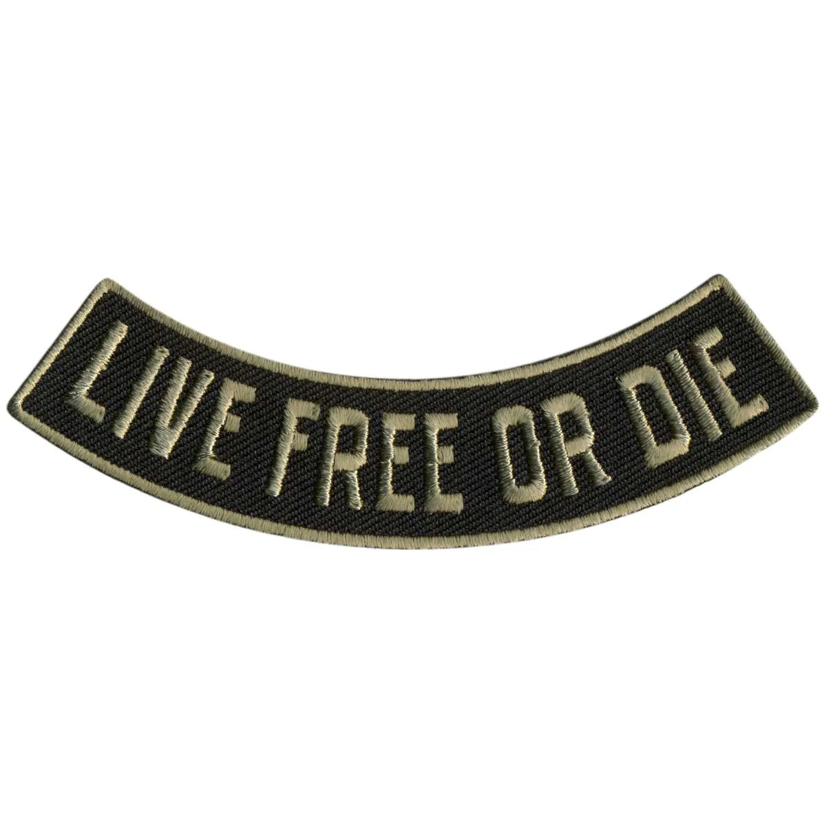 Hot Leathers Live Free Or Die 4” X 1” Bottom Rocker Patch PPM5140 1 Hot Leathers Live Free Or Die 4” X 1” Bottom Rocker Patch PPM5140