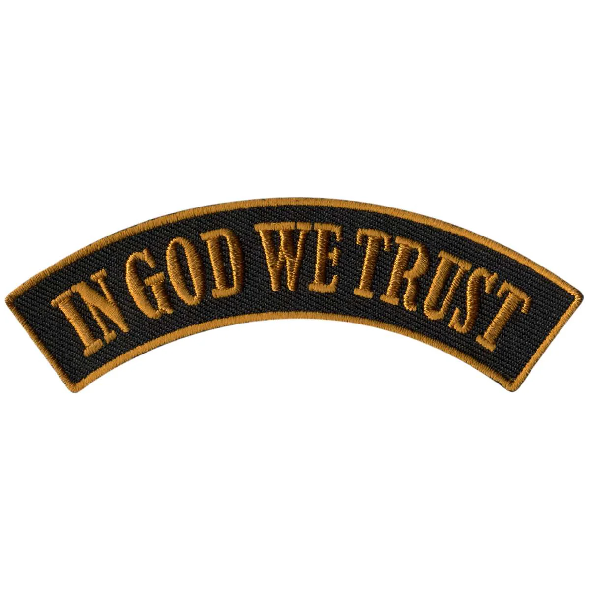 Hot Leathers In God We Trust 4” X 1” Top Rocker Patch PPM4136 1 Hot Leathers In God We Trust 4” X 1” Top Rocker Patch PPM4136