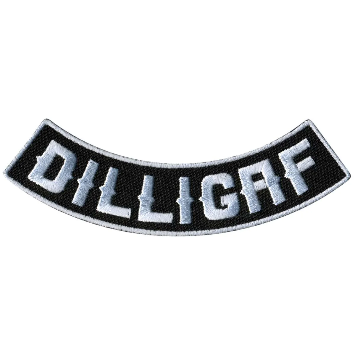 Hot Leathers DILLIGAF 4” X 1” Bottom Rocker Patch PPM5126 1 Hot Leathers DILLIGAF 4” X 1” Bottom Rocker Patch PPM5126