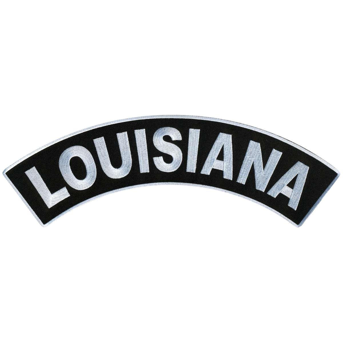 Hot Leathers Louisiana 12” X 3” Top Rocker Patch PPM4035 1 Hot Leathers Louisiana 12” X 3” Top Rocker Patch PPM4035
