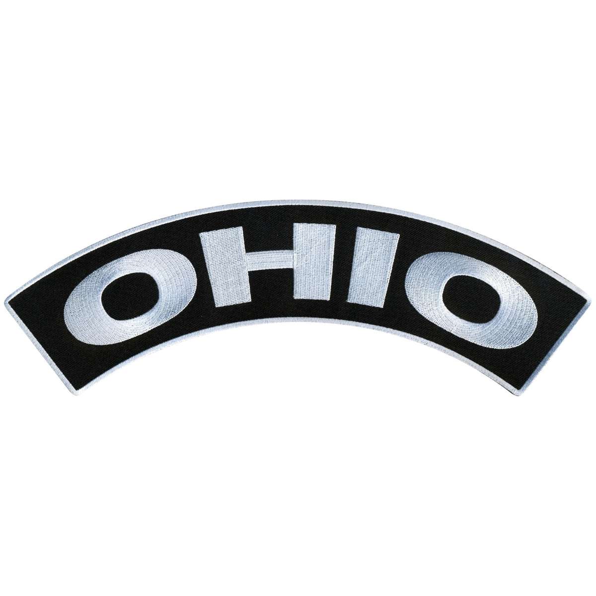 Hot Leathers Ohio 12” X 3” Top Rocker Patch PPM4069 1 Hot Leathers Ohio 12” X 3” Top Rocker Patch PPM4069