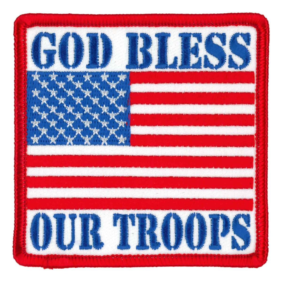 Hot Leathers God Bless Our Troops Patch PPL9956 1 Hot Leathers God Bless Our Troops Patch PPL9956