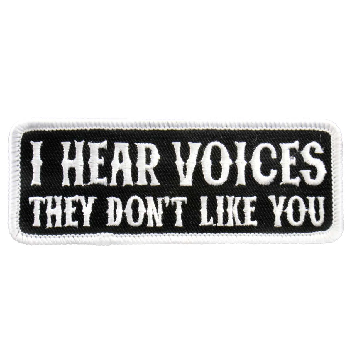 Hot Leathers I Hear Voices 4" x 2" Patch PPL9220 1 Hot Leathers I Hear Voices 4" x 2" Patch PPL9220
