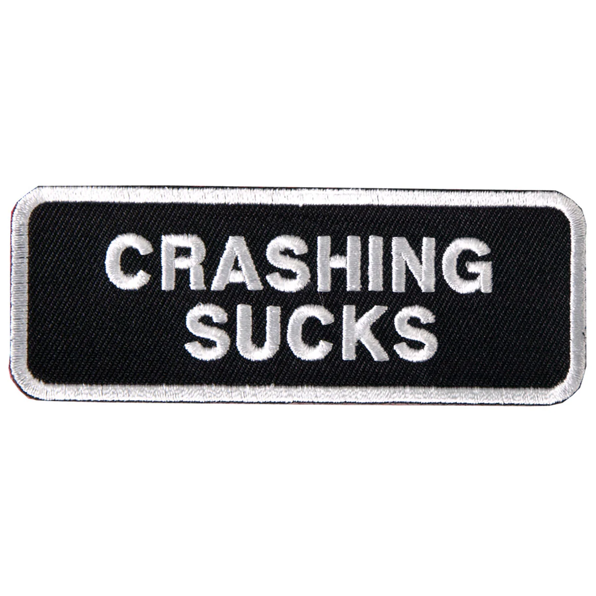 Hot Leathers PPL9012 Crashing Sucks 4" x 2" Patch 1 Hot Leathers PPL9012 Crashing Sucks 4" x 2" Patch