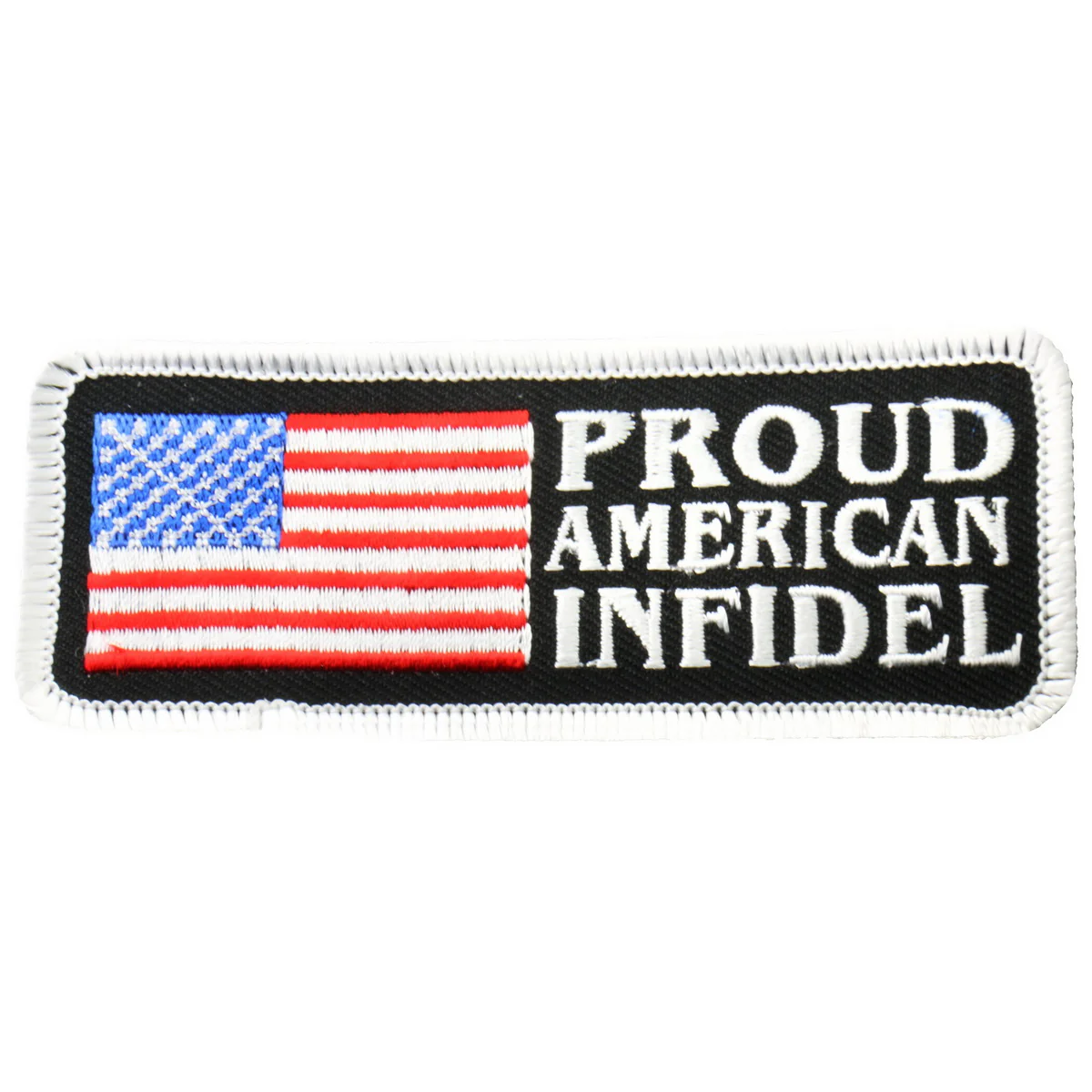 Hot Leathers PPL9226 American Infidel 4" x 2" Patch 1 Hot Leathers PPL9226 American Infidel 4" x 2" Patch