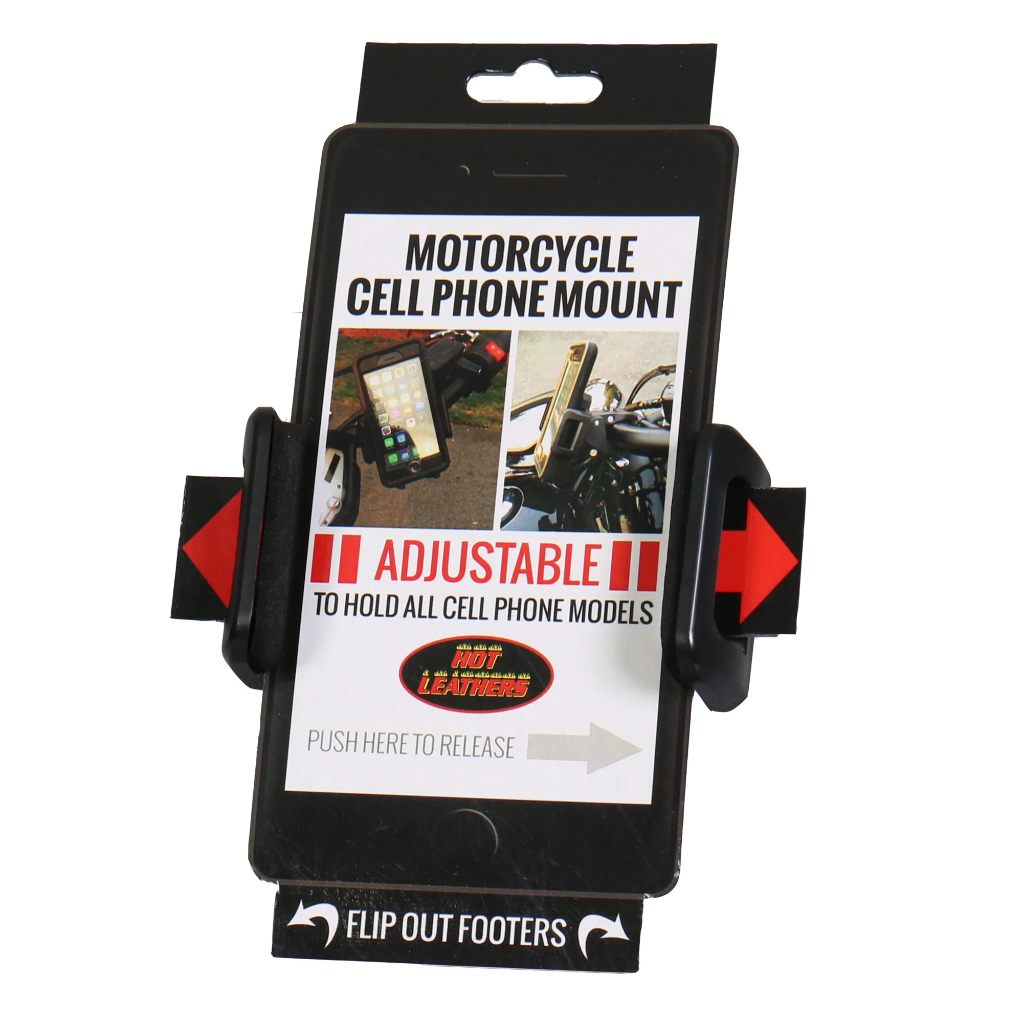 Hot Leathers MPA1805 Black Motorcycle Cell Phone Holder 1 Hot Leathers MPA1805 Black Motorcycle Cell Phone Holder