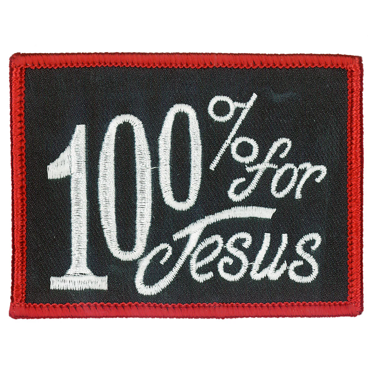 Hot Leathers PPL9078 100% For Jesus 3" x 2" Patch 1 Hot Leathers PPL9078 100% For Jesus 3" x 2" Patch
