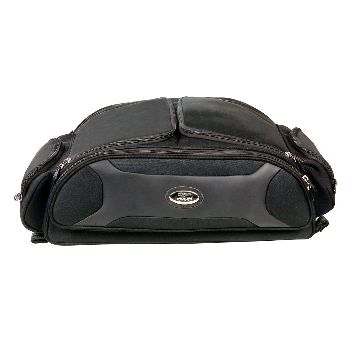 Milwaukee Performance MP8107 Medium Black Long Textile Motorcycle Back Trunk Rack Travel Bag 3 Milwaukee Performance MP8107 Medium Black Long Textile Motorcycle Back Trunk Rack Travel Bag