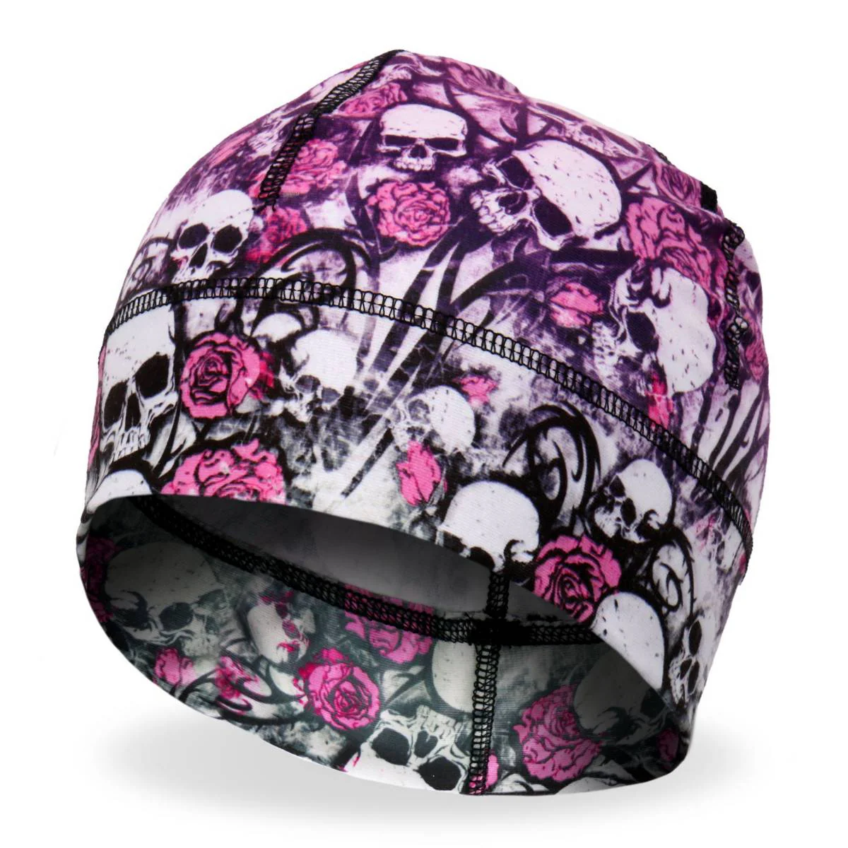 Hot Leathers Skull Bouquet Helmet Liner KHC4010 1 Hot Leathers Skull Bouquet Helmet Liner KHC4010