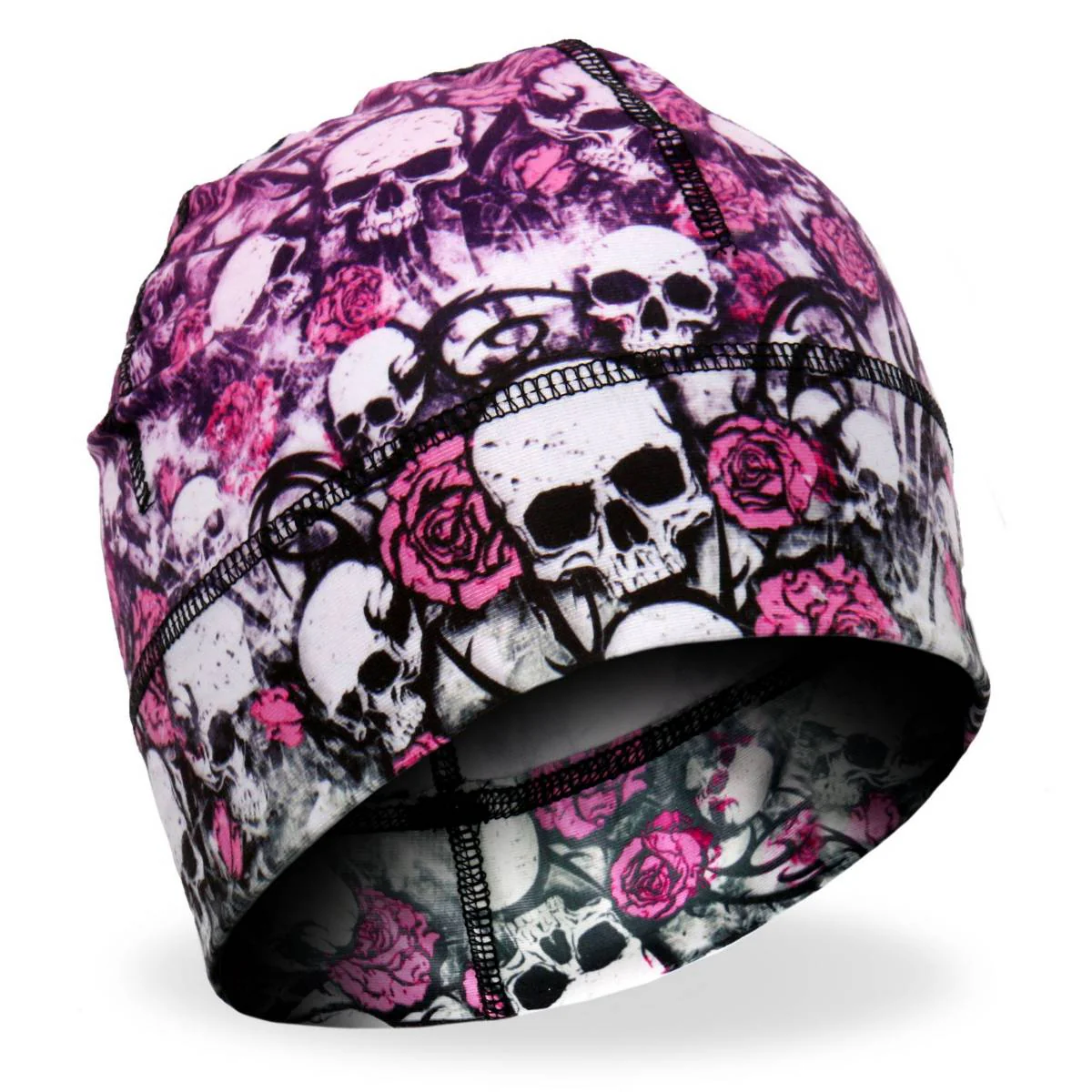 Hot Leathers Skull Bouquet Helmet Liner KHC4010 3 Hot Leathers Skull Bouquet Helmet Liner KHC4010