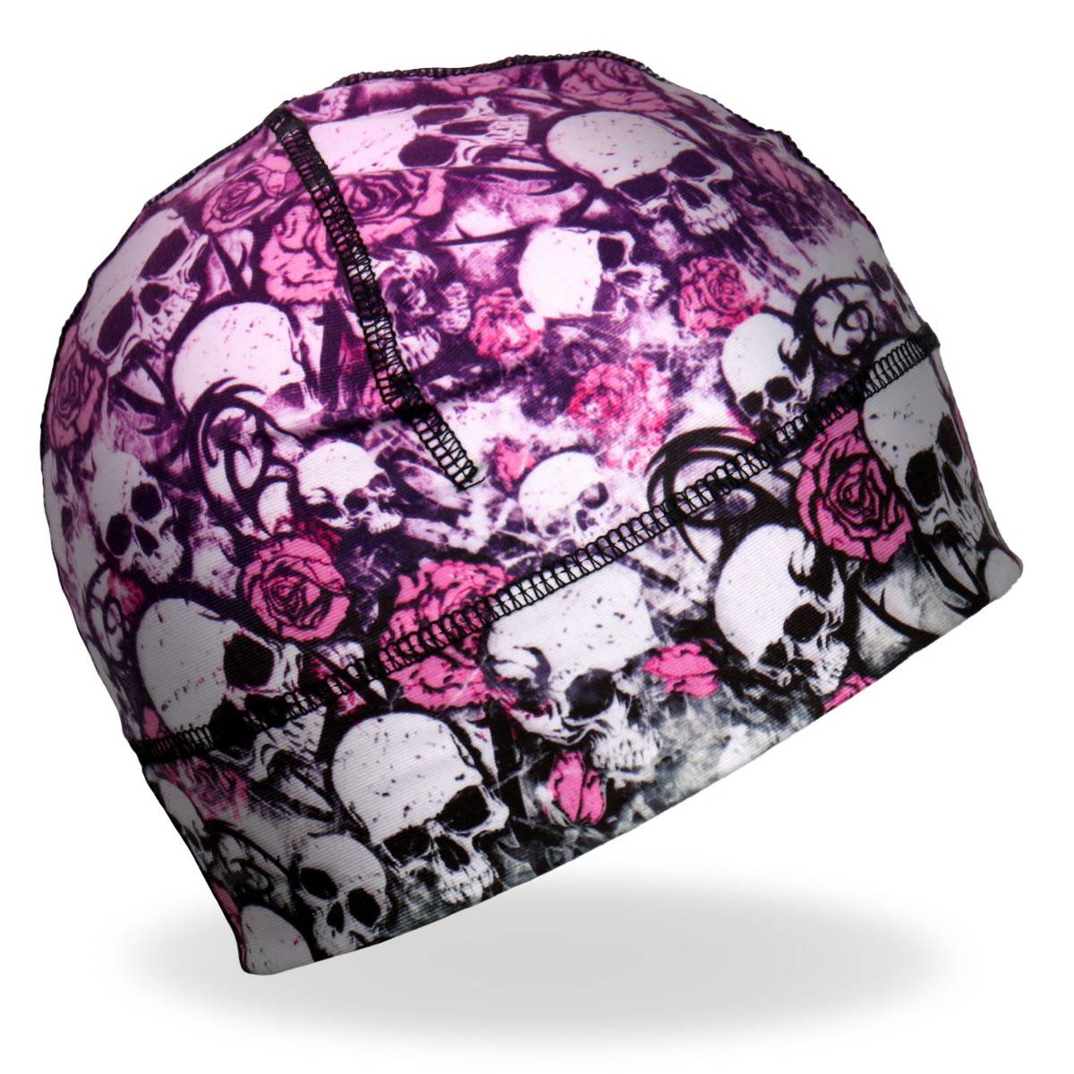 Hot Leathers Skull Bouquet Helmet Liner KHC4010 4 Hot Leathers Skull Bouquet Helmet Liner KHC4010