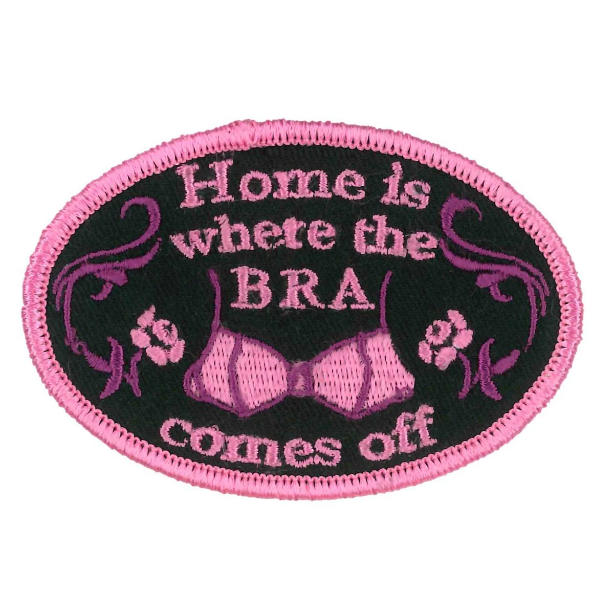 Hot Leathers PPW1088 Bra Comes Off Embroidered 4" x 2" Patch 1 Hot Leathers PPW1088 Bra Comes Off Embroidered 4" x 2" Patch