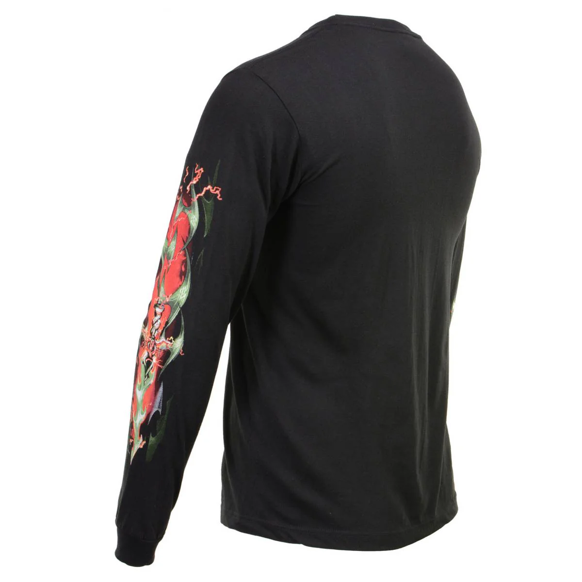 Milwaukee Leather MPMH117005 Men’s ‘Electric Skull’ Long Sleeve Black T-Shirt 6 Milwaukee Leather MPMH117005 Men’s ‘Electric Skull’ Long Sleeve Black T-Shirt