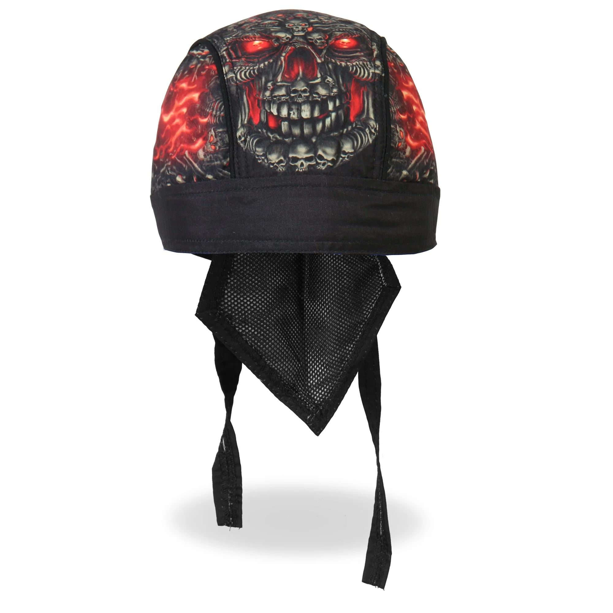 Hot Leathers HWH1018 Skull Made Of Skulls Headwrap 5 Hot Leathers HWH1018 Skull Made Of Skulls Headwrap