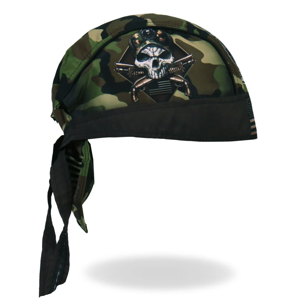 Hot Leathers HWH1094 Camo Skull Headwrap 3 Hot Leathers HWH1094 Camo Skull Headwrap
