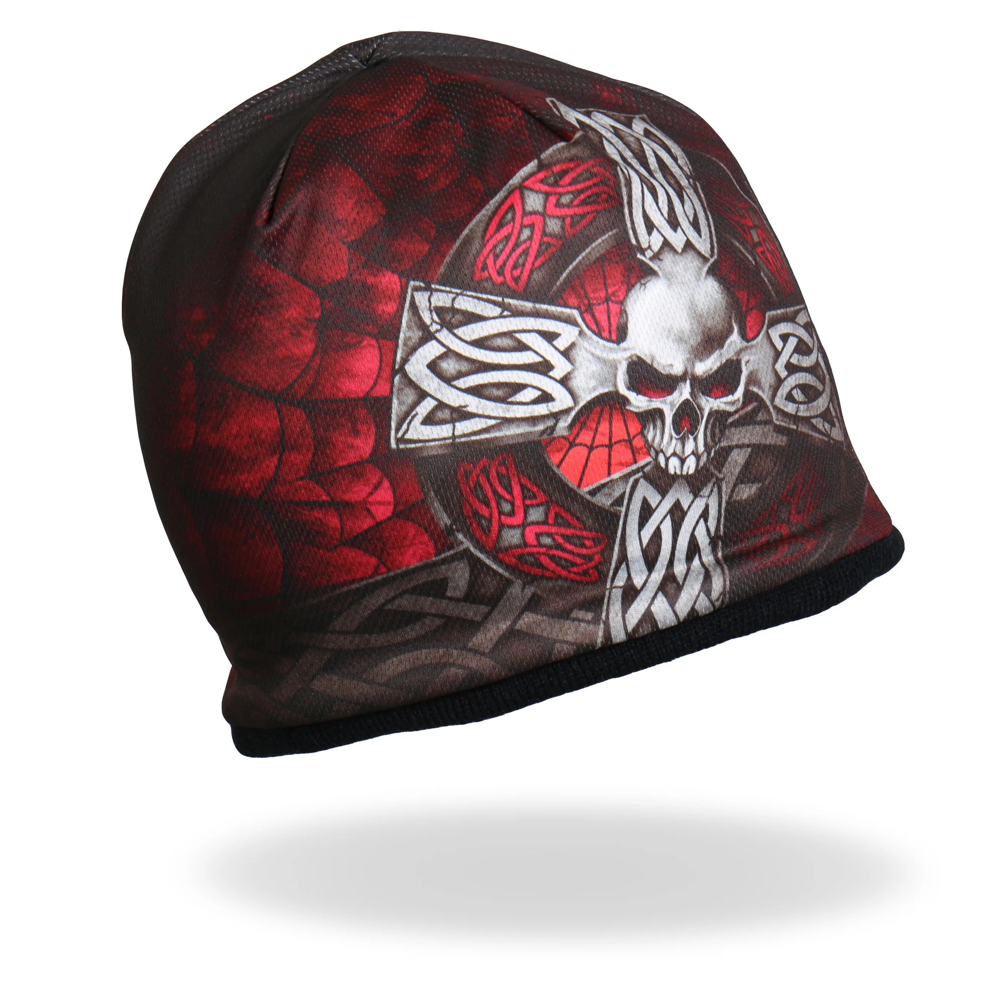 Hot Leathers KHC1020 Sublimated Celtic Cross Beanie 4 Hot Leathers KHC1020 Sublimated Celtic Cross Beanie